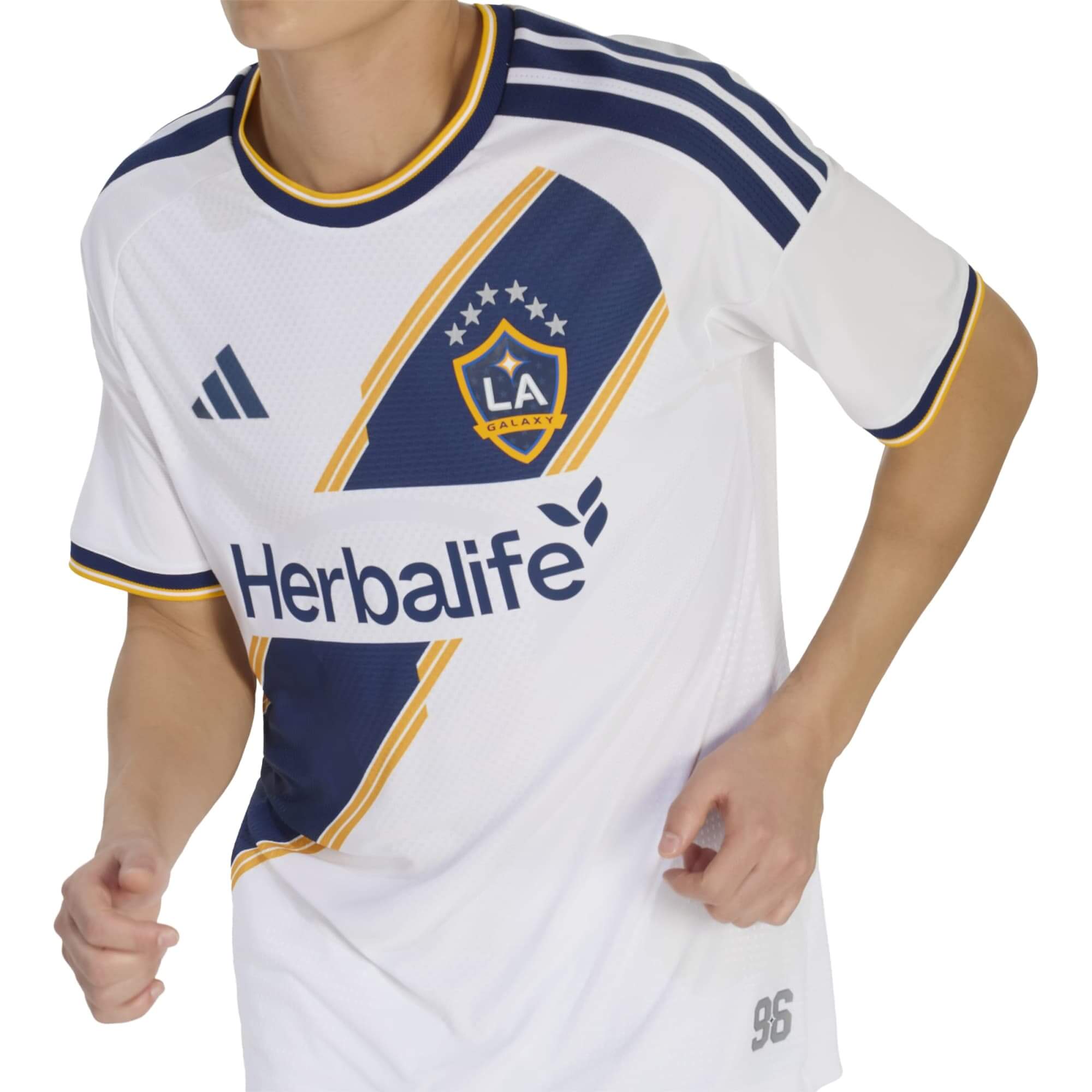 adidas 2026-27 LA Galaxy Men's Authentic Home Soccer Jersey (Detail 1)