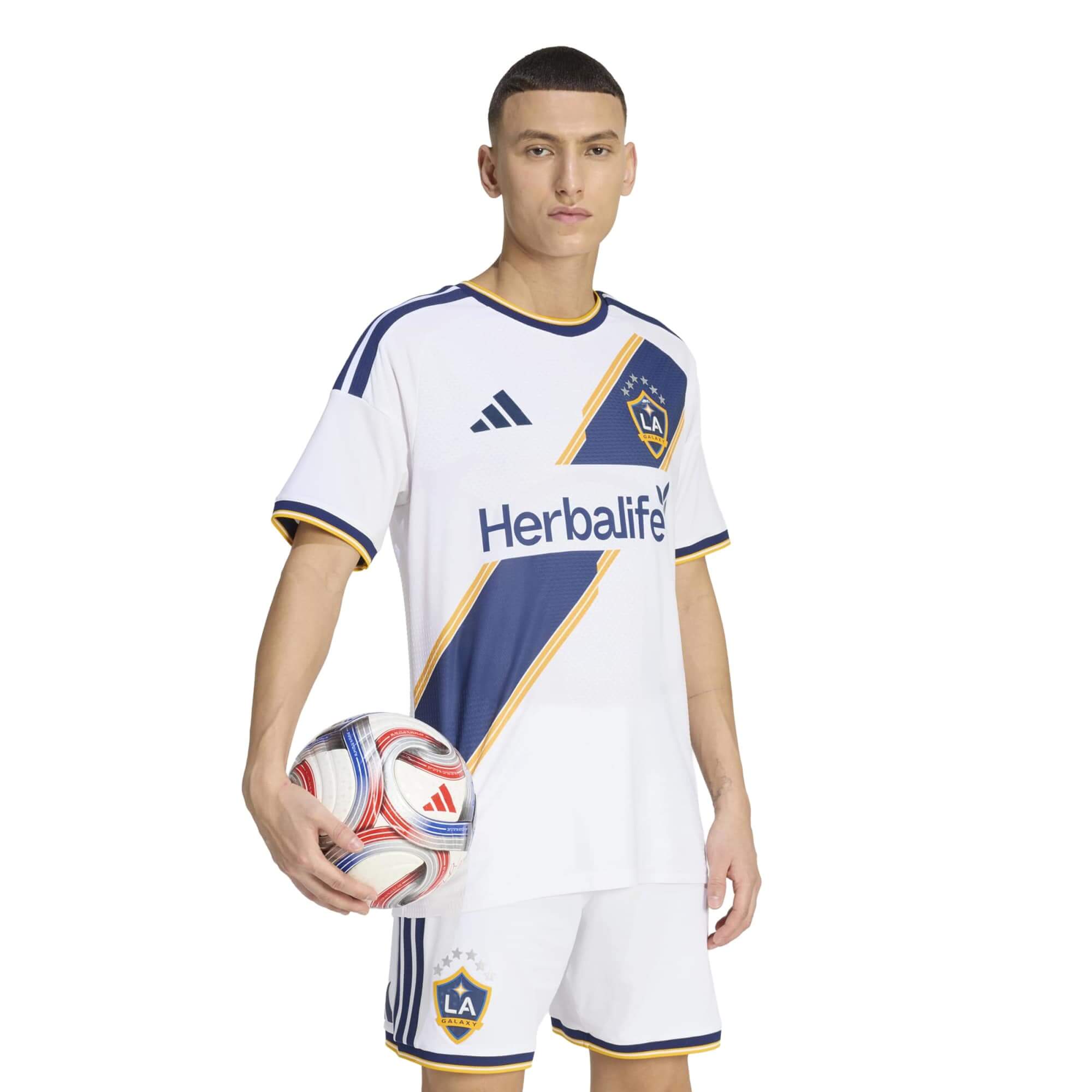 adidas 2026-27 LA Galaxy Men's Authentic Home Soccer Jersey (Model - Front)