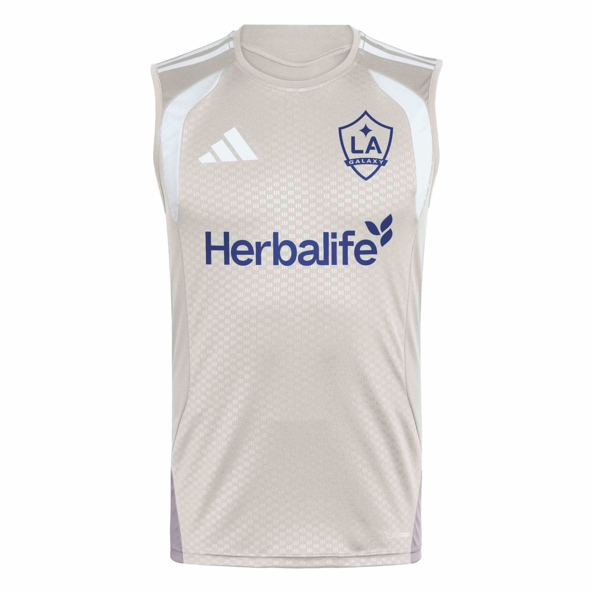 adidas 2026-27 LA Galaxy Men's Tiro 26 Sleeveless Soccer Jersey (Front)