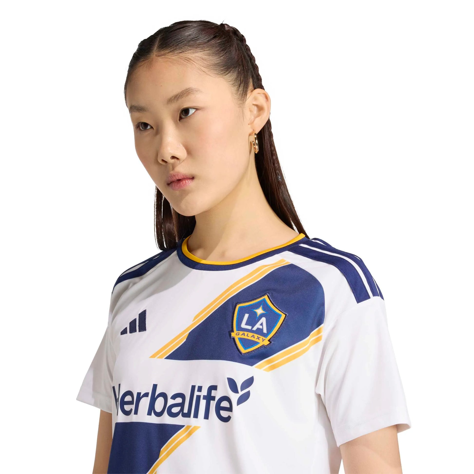 adidas 2026-27 LA Galaxy Women's Stadium Home Soccer Jersey (Detail 1)