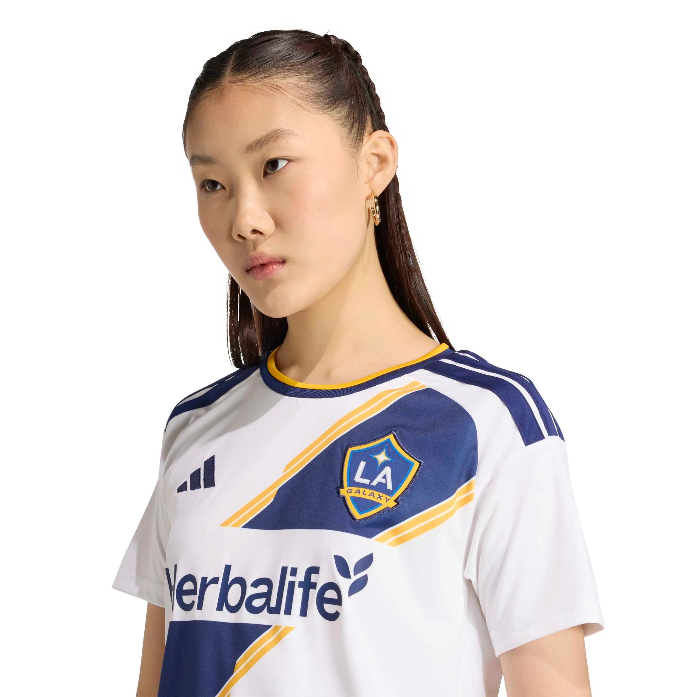 adidas 2026-27 LA Galaxy Women's Stadium Home Soccer Jersey (Detail 1)