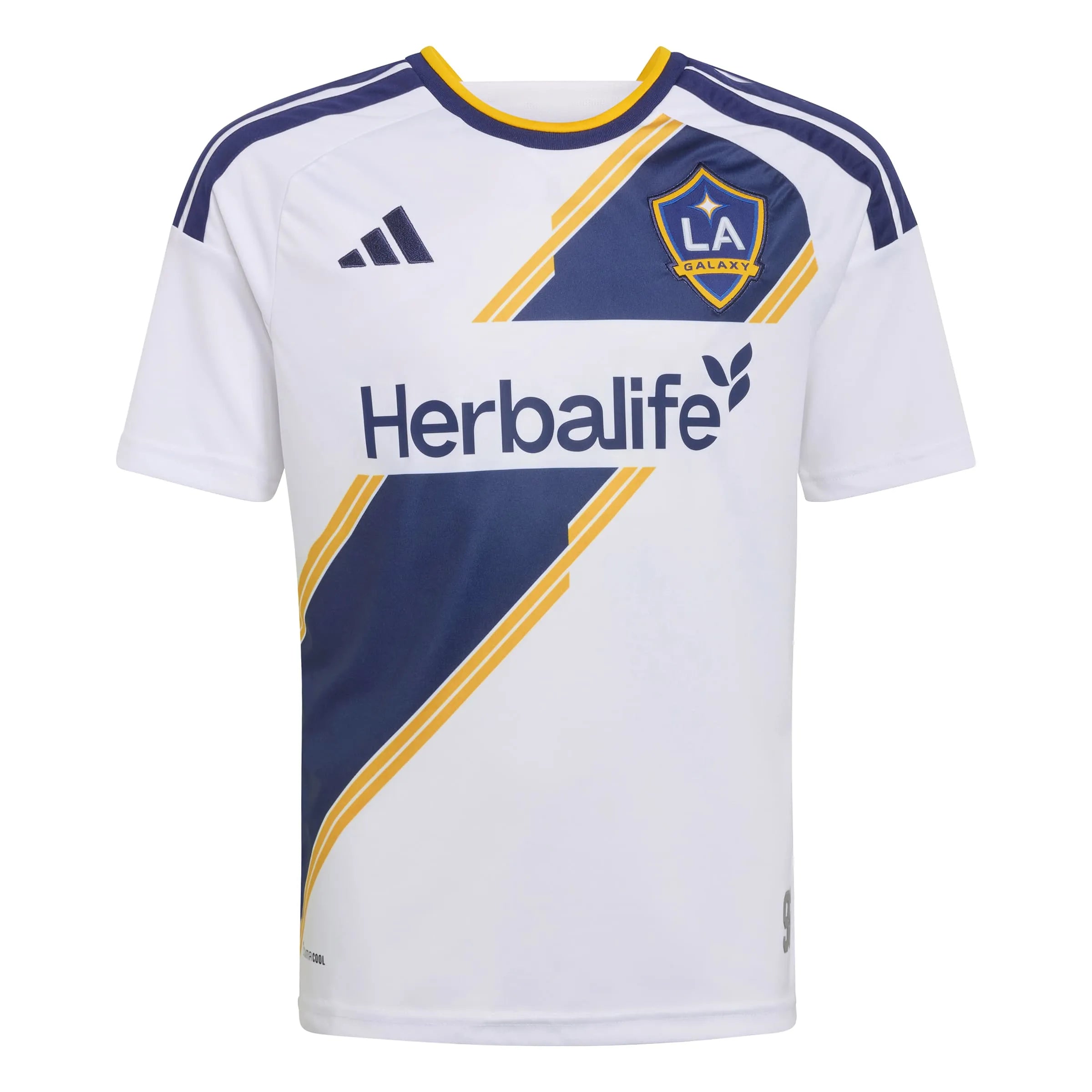 adidas 2026-27 LA Galaxy Youth Stadium Home Soccer Jersey (Front)