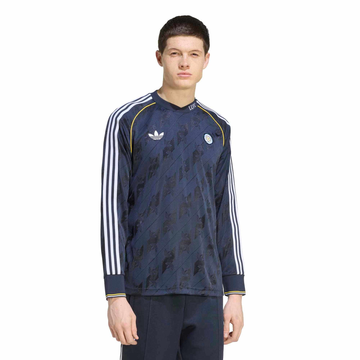 adidas 2026-27 Leeds United Men's Originals Soccer Jersey (Model - Front)
