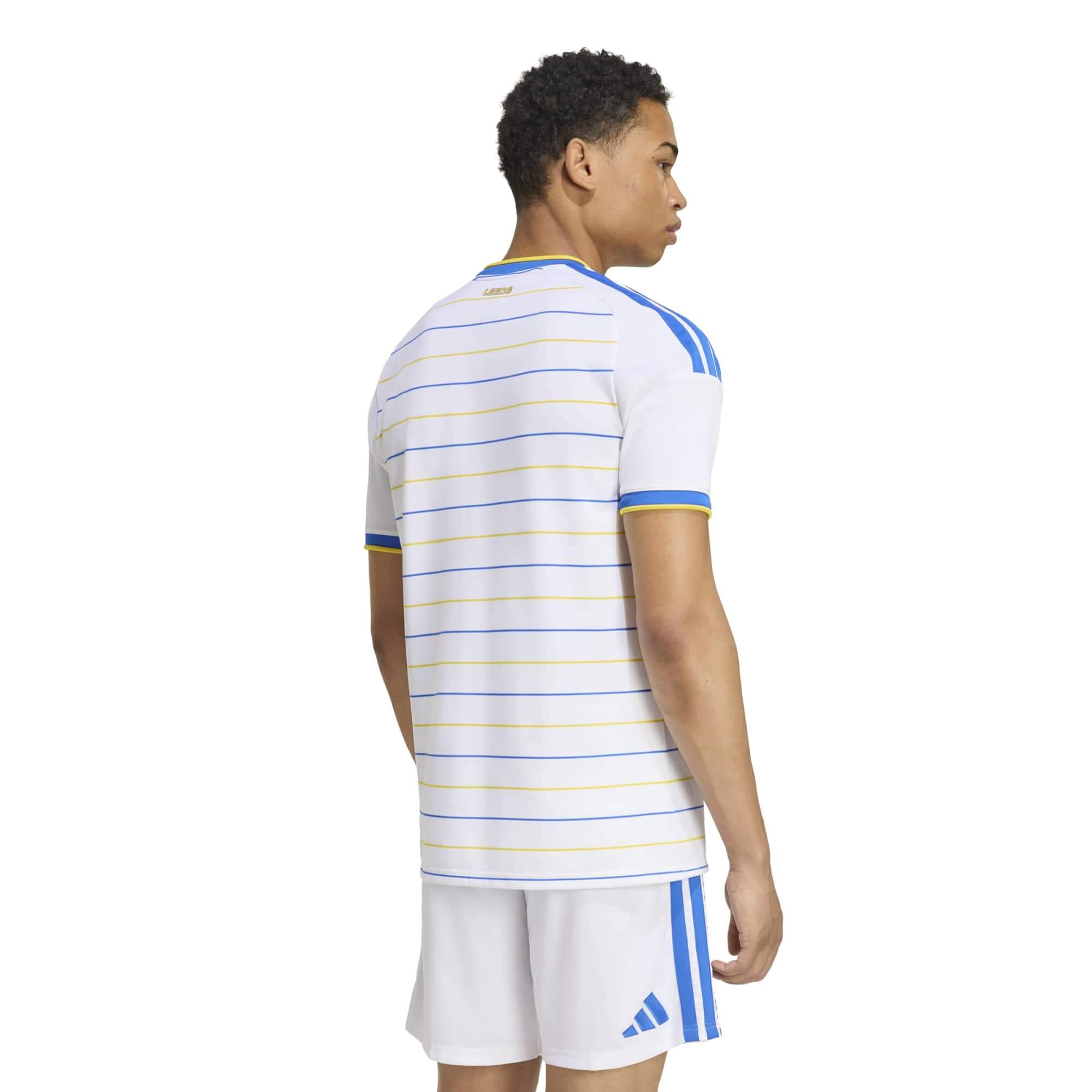 adidas 2026-27 Leeds United Men's Stadium Home Soccer Jersey (Model - Back)