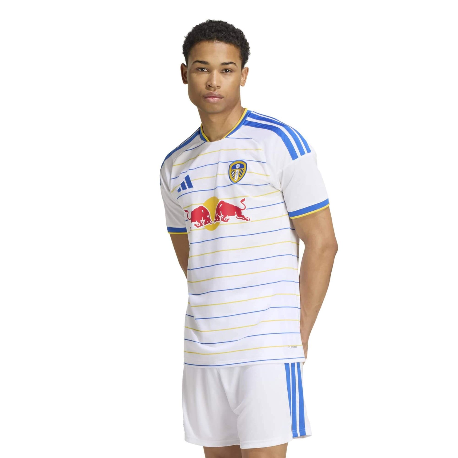 adidas 2026-27 Leeds United Men's Stadium Home Soccer Jersey (Model - Front)