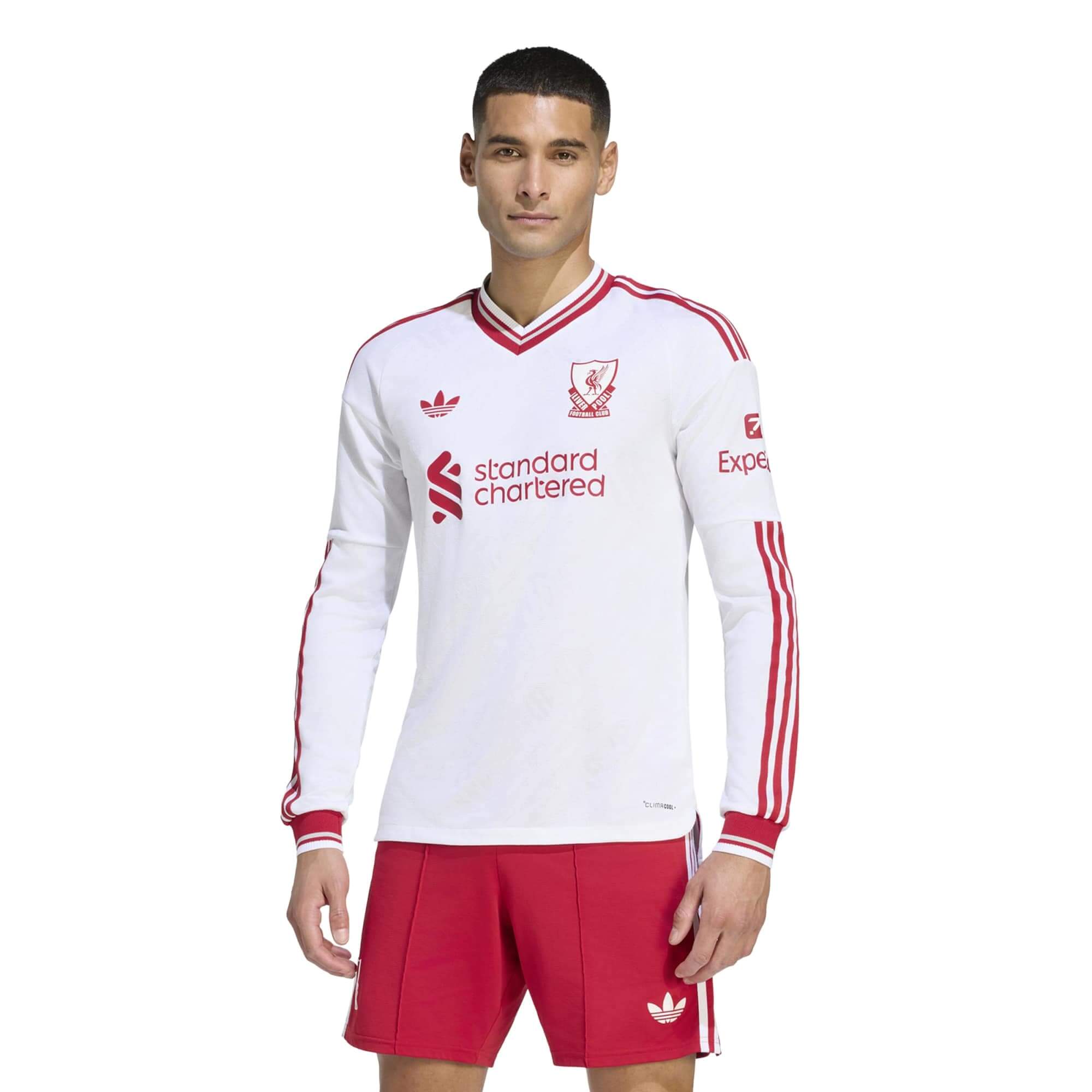 adidas 2026-27 Liverpool Men's Authentic Away Long-Sleeve Soccer Jersey