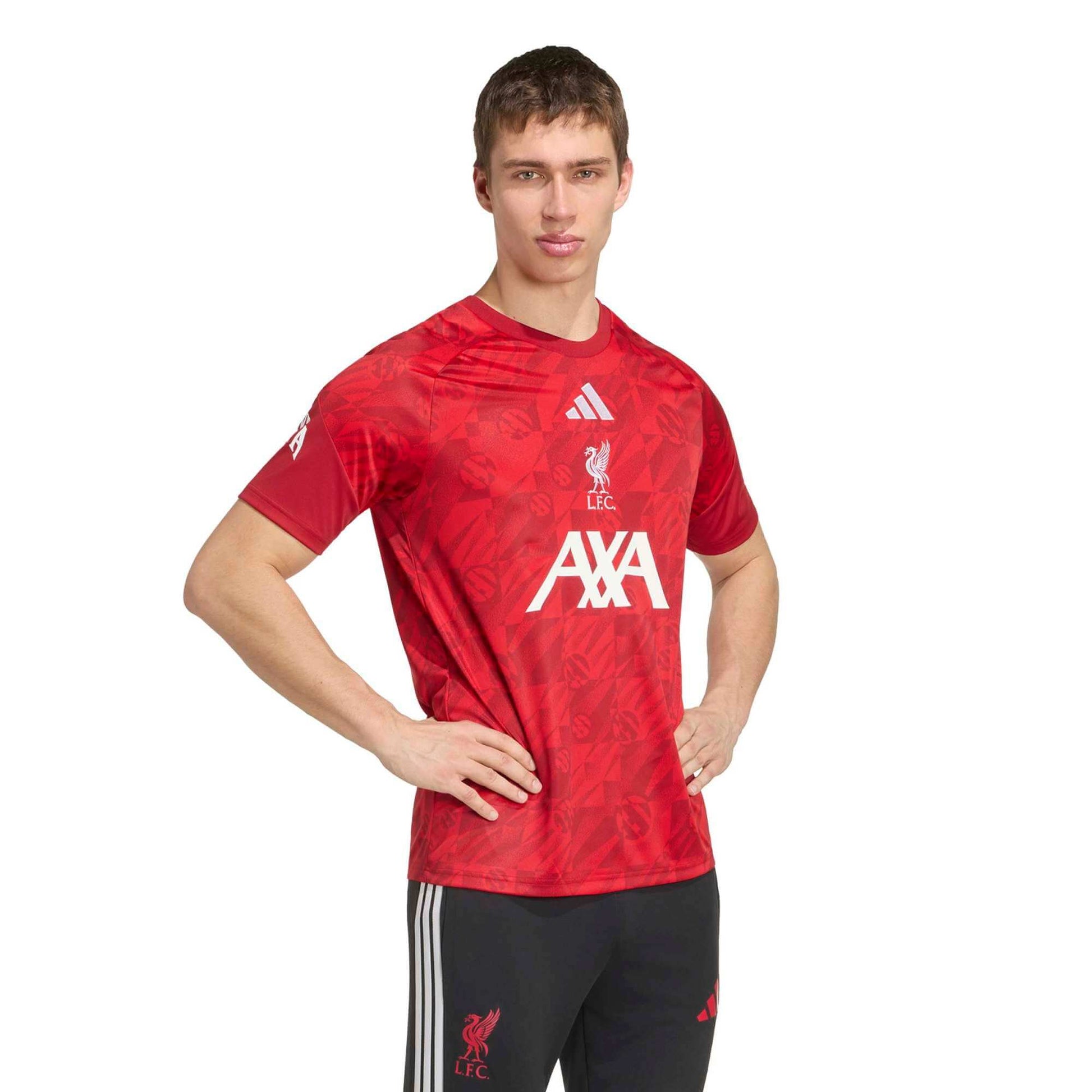 adidas 2026-27 Liverpool Men's Pre-Match Soccer Jersey (Model - Front)