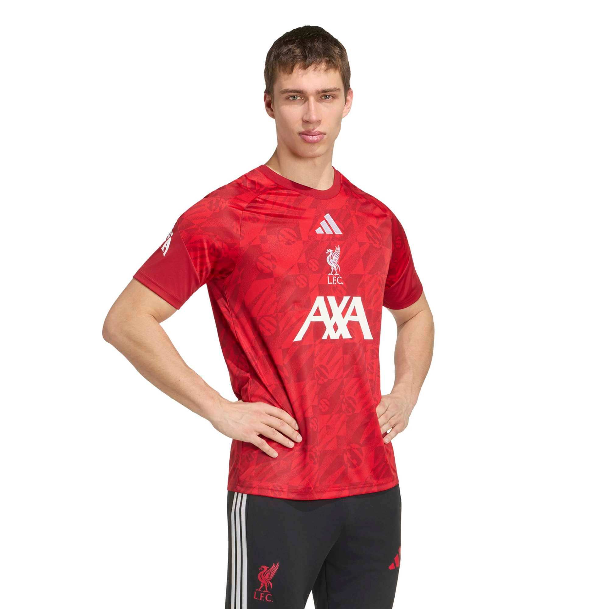 adidas 2026-27 Liverpool Men's Pre-Match Soccer Jersey (Model - Front)