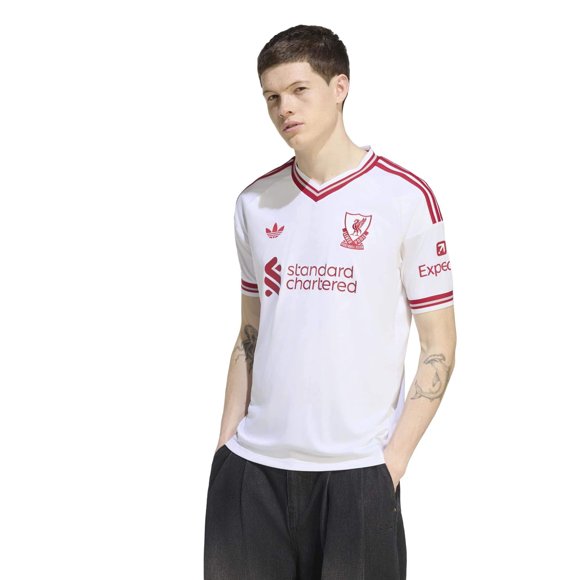 adidas 2026-27 Liverpool Men's Stadium Away Soccer Jersey (Model - Front)
