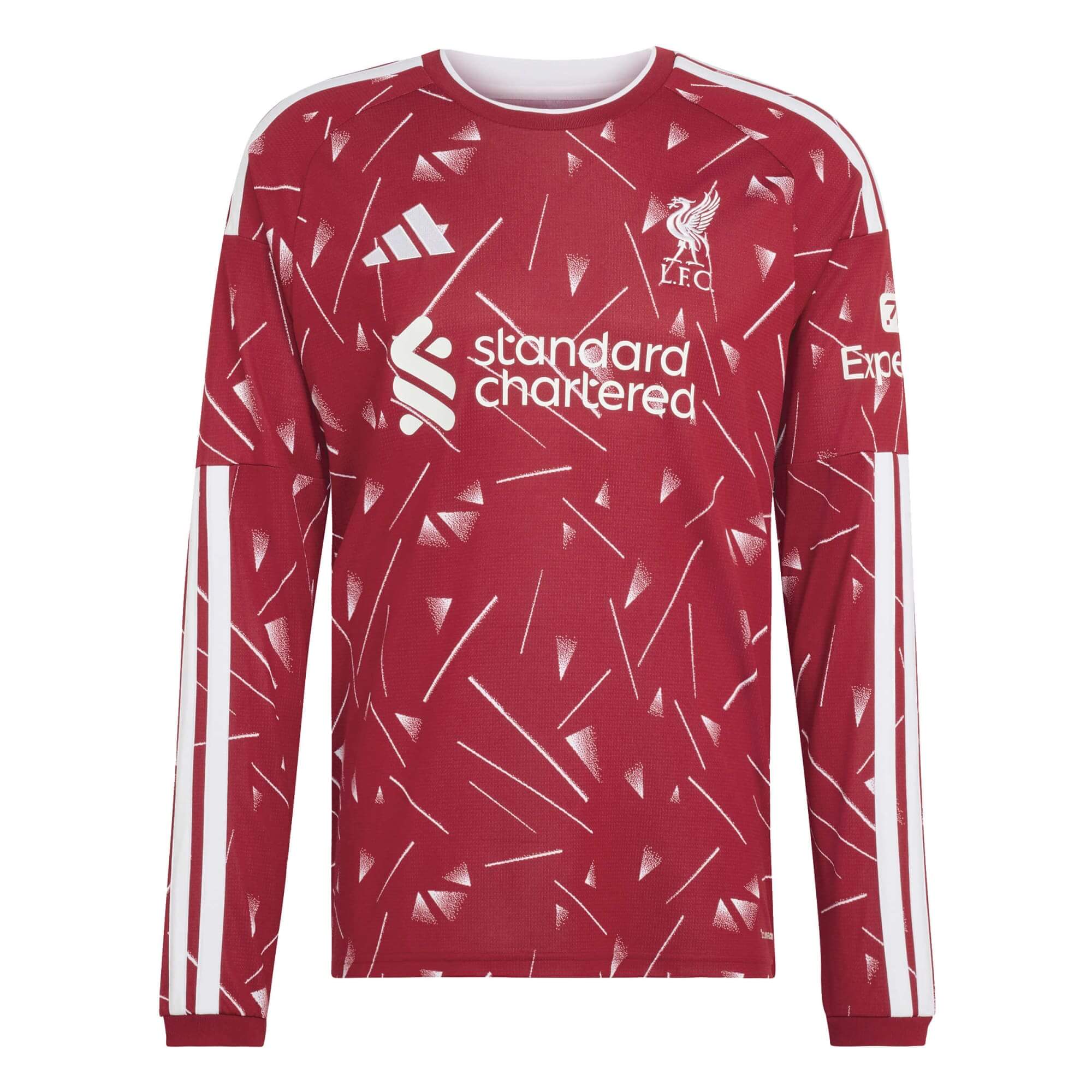 adidas 2026-27 Liverpool Men's Stadium Home Long-Sleeve Soccer Jersey (Front)