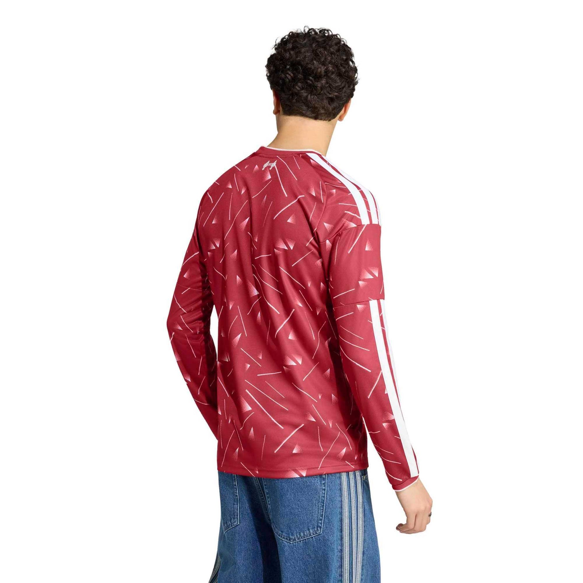 adidas 2026-27 Liverpool Men's Stadium Home Long-Sleeve Soccer Jersey (Model - Back)