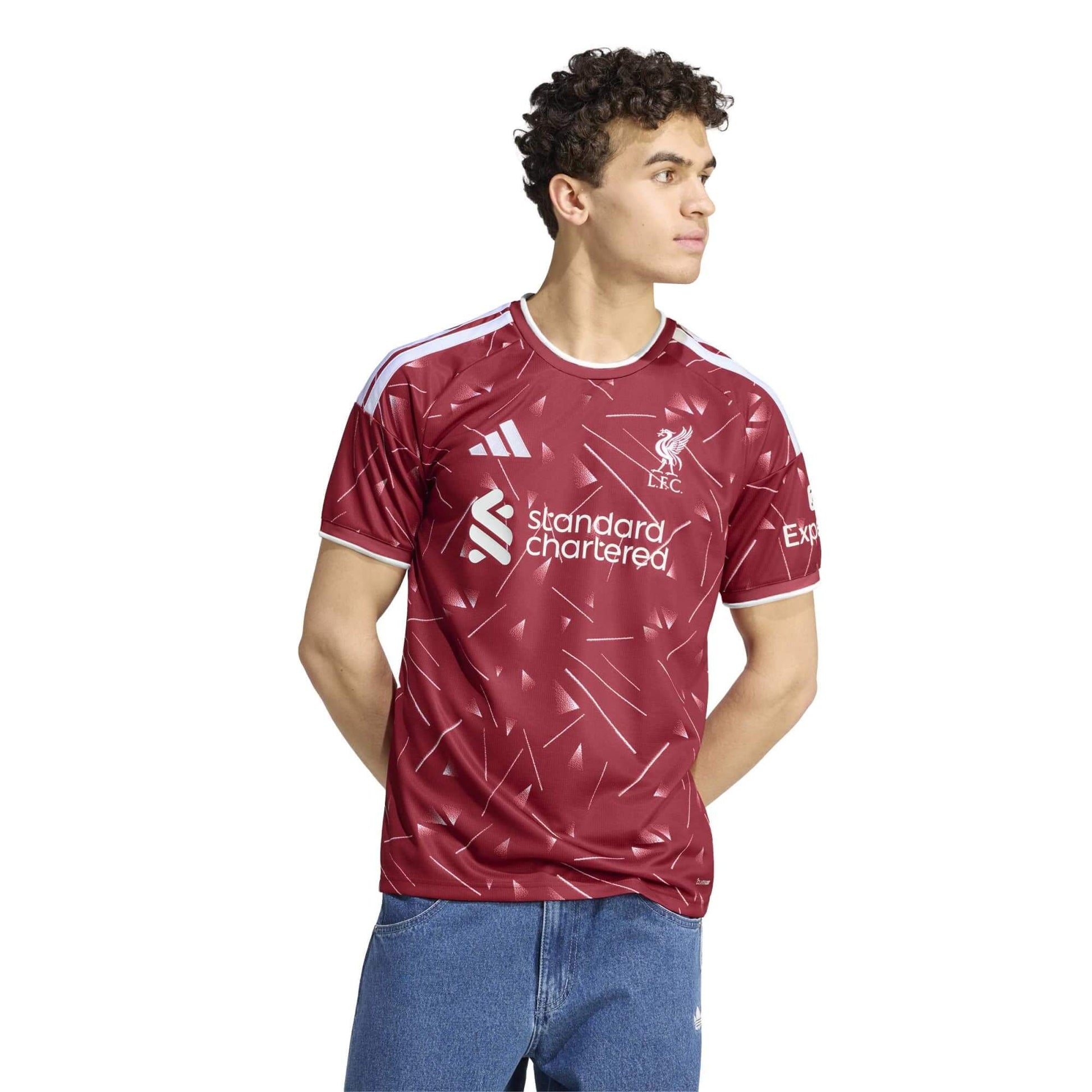 adidas 2026-27 Liverpool Men's Stadium Home Soccer Jersey (Model - Front)