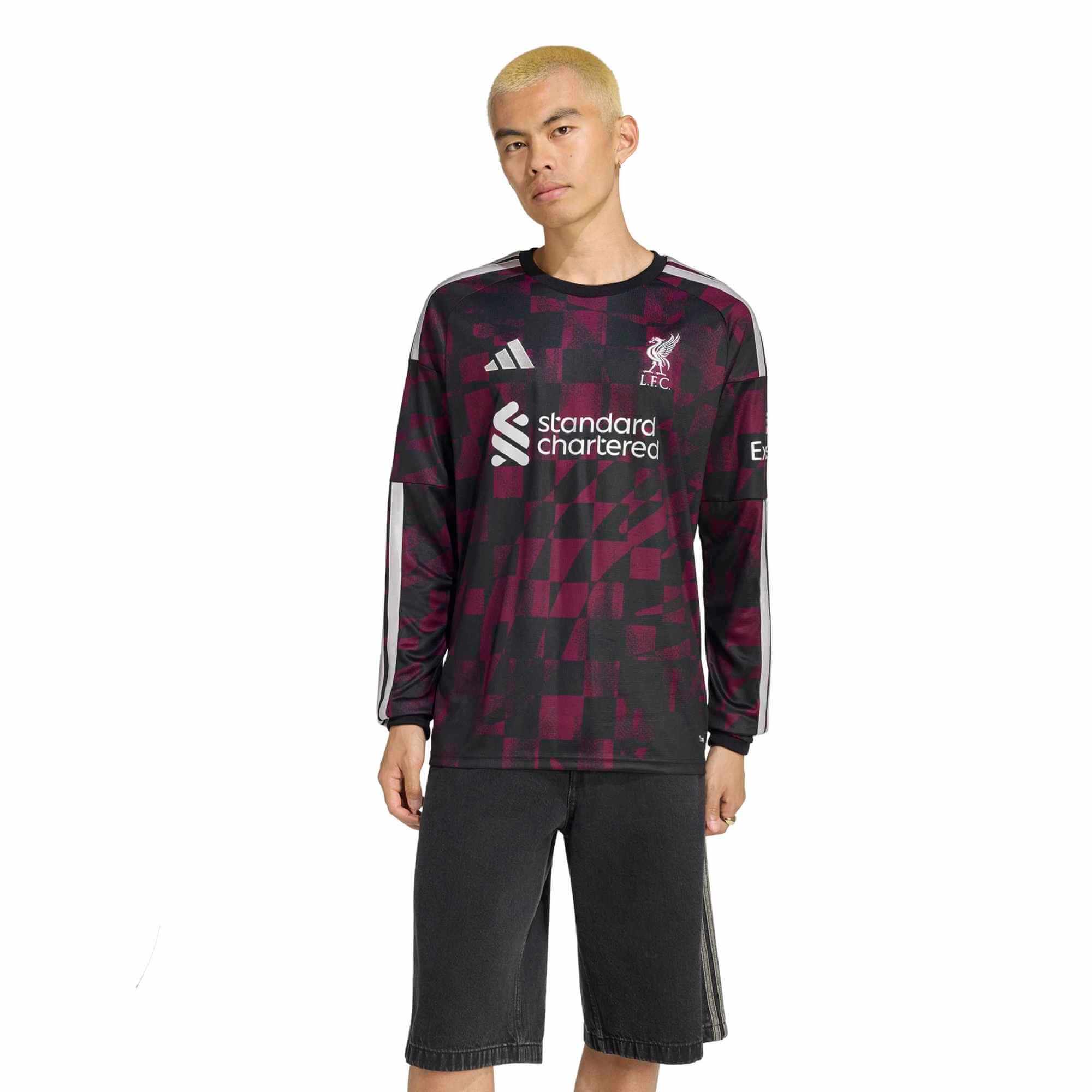 adidas 2026-27 Liverpool Men's Stadium Third Long-Sleeve Soccer Jersey (Model - Front)
