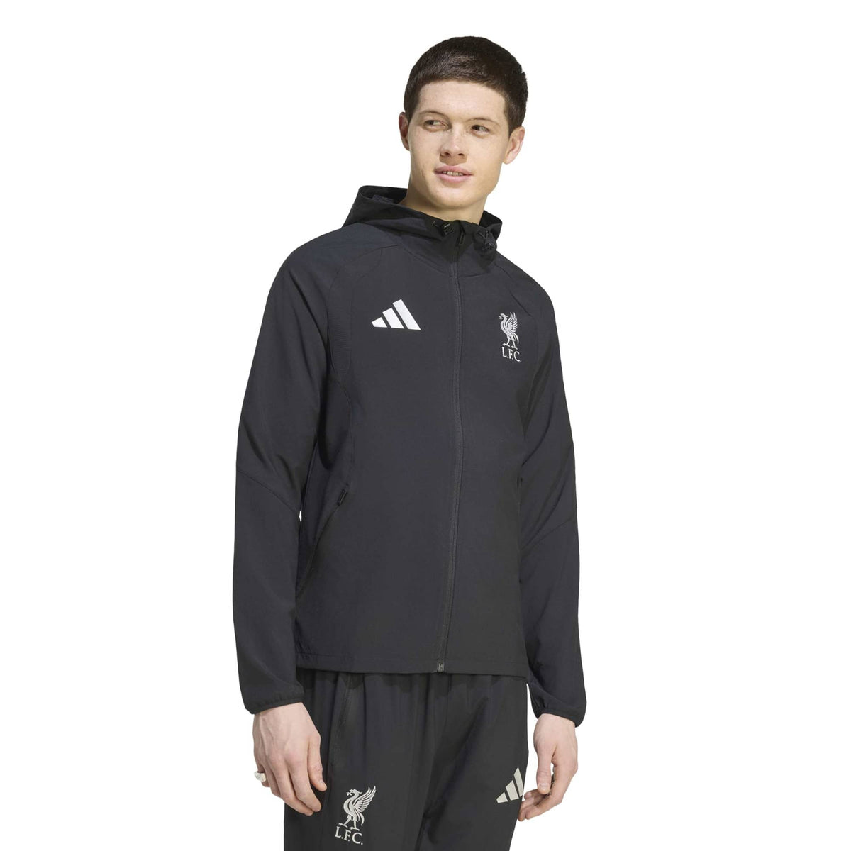 adidas 2026-27 Liverpool Men's Tiro Travel Full-Zip Windbreaker (Model - Front)