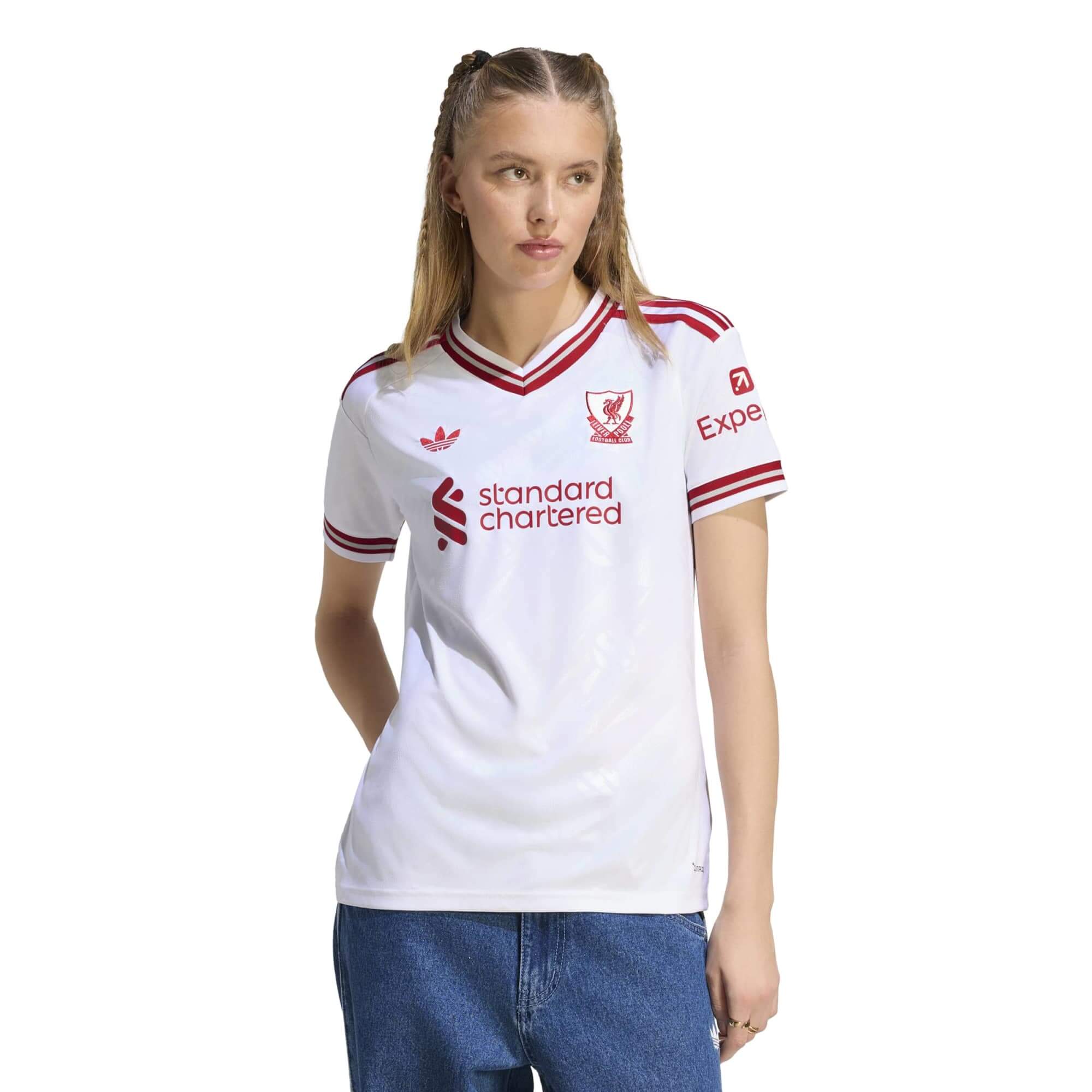 adidas 2026-27 Liverpool Women's Stadium Away Soccer Jersey (Model - Front)