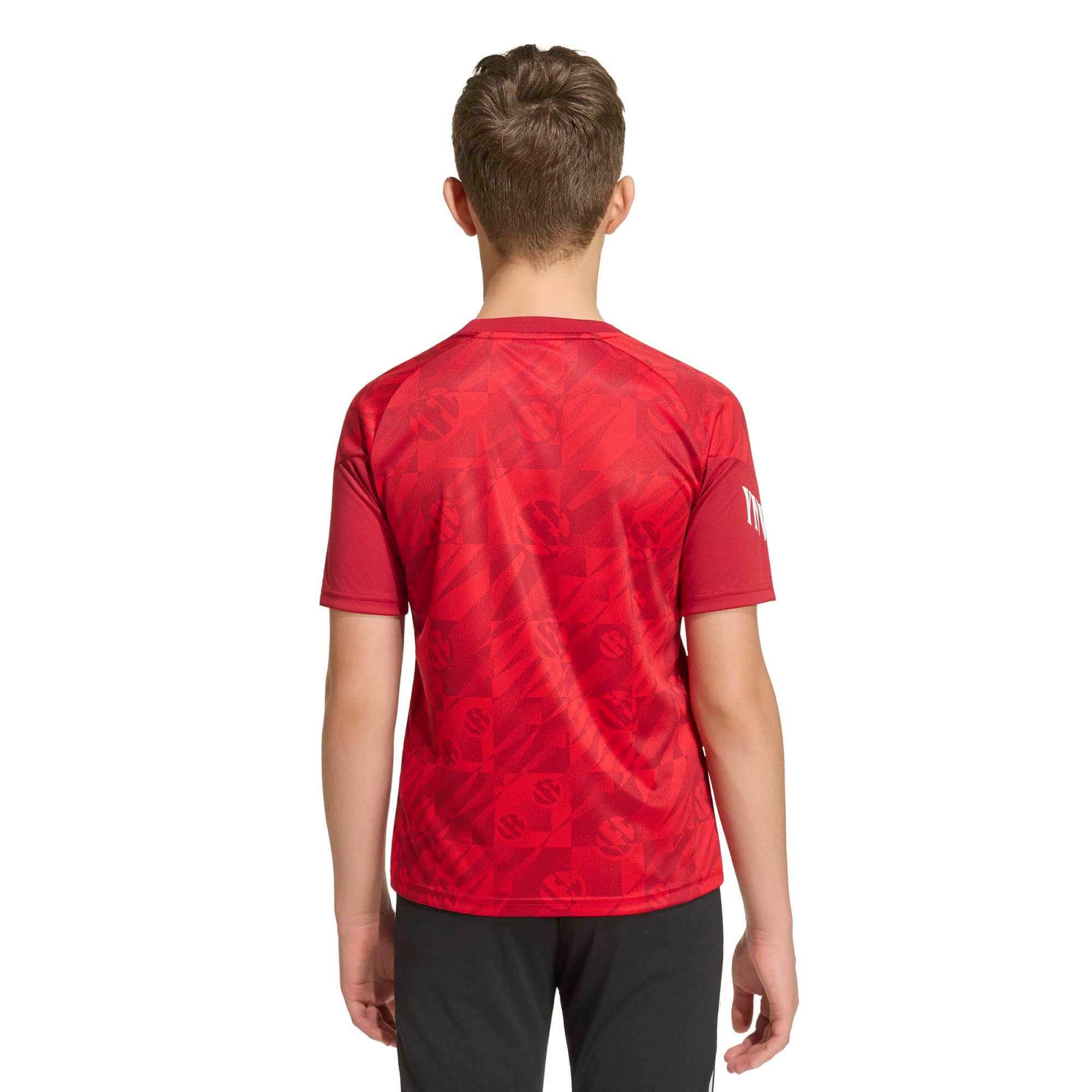 adidas 2026-27 Liverpool Youth Pre-Match Soccer Jersey (Model - Back)