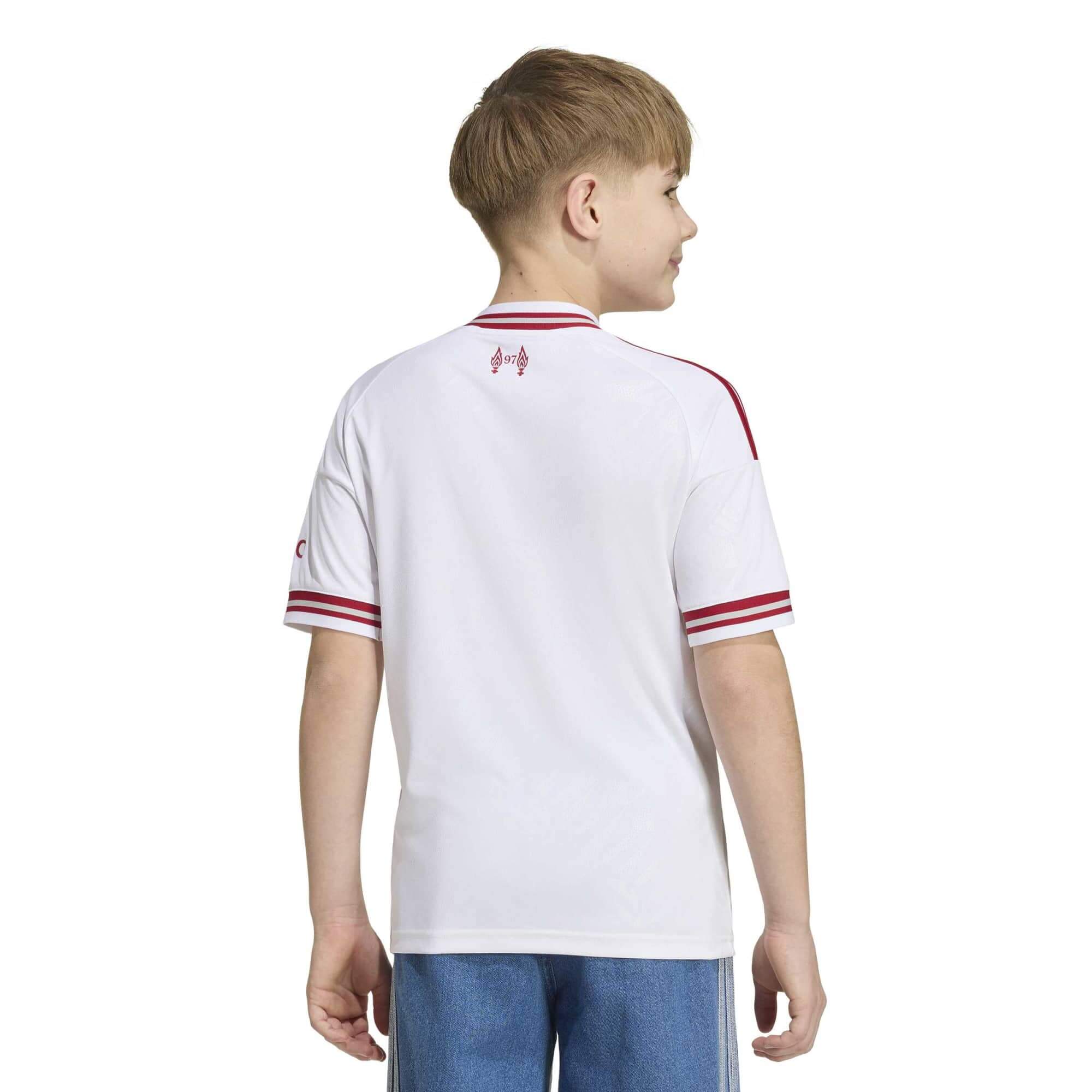 adidas 2026-27 Liverpool Youth Stadium Away Soccer Jersey (Model - Back)