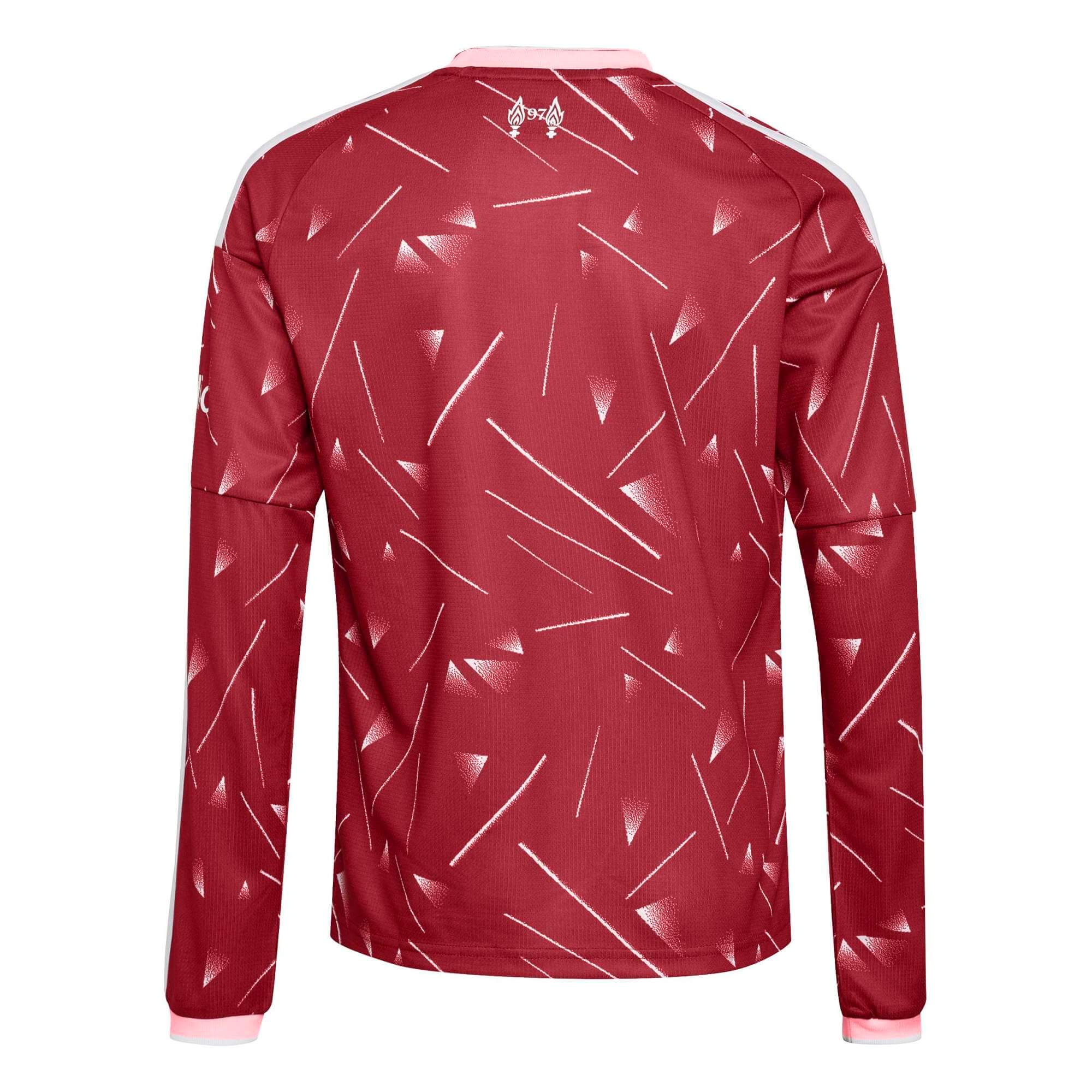 adidas 2026-27 Liverpool Youth Stadium Home Long-Sleeve Soccer Jersey (Back)