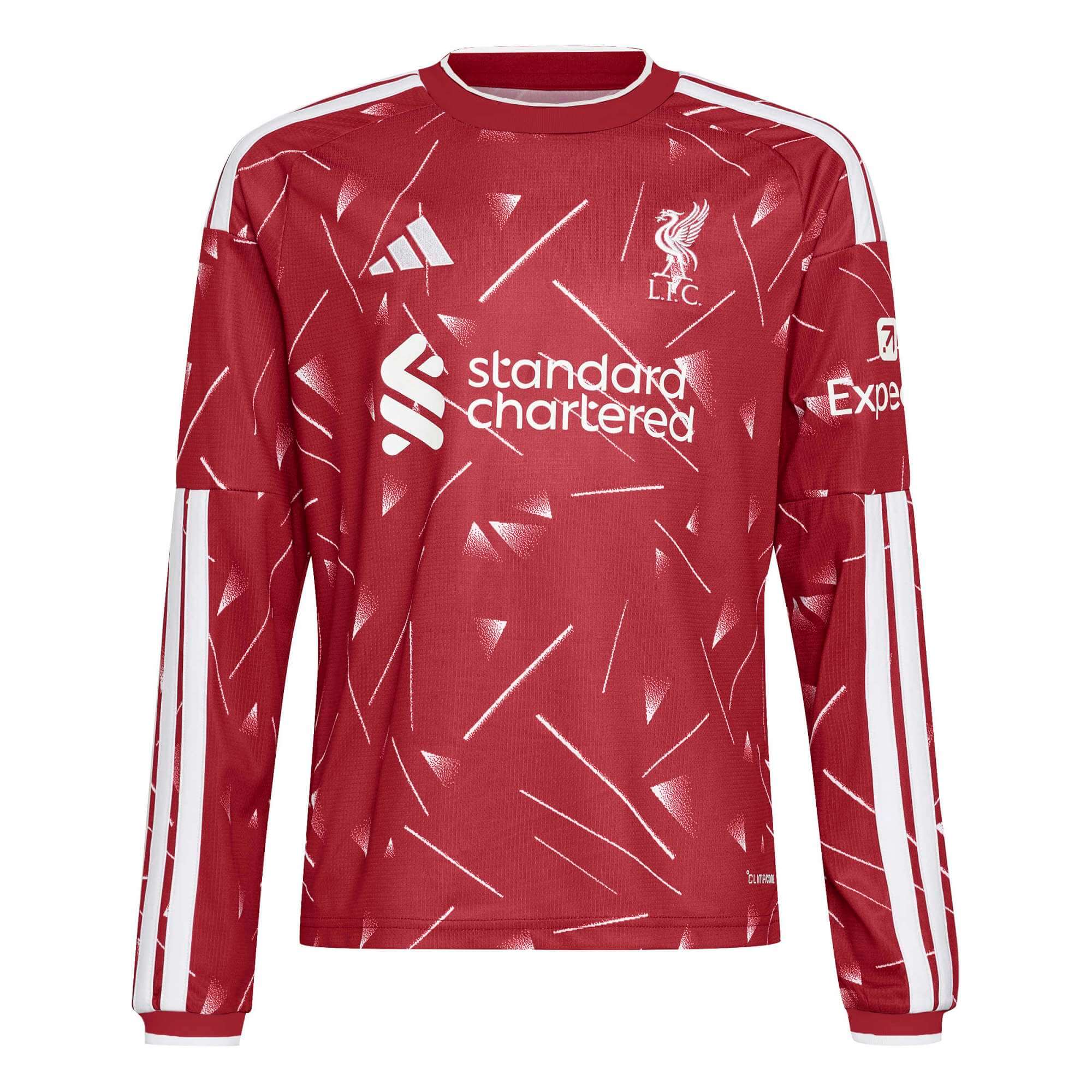 adidas 2026-27 Liverpool Youth Stadium Home Long-Sleeve Soccer Jersey (Front)