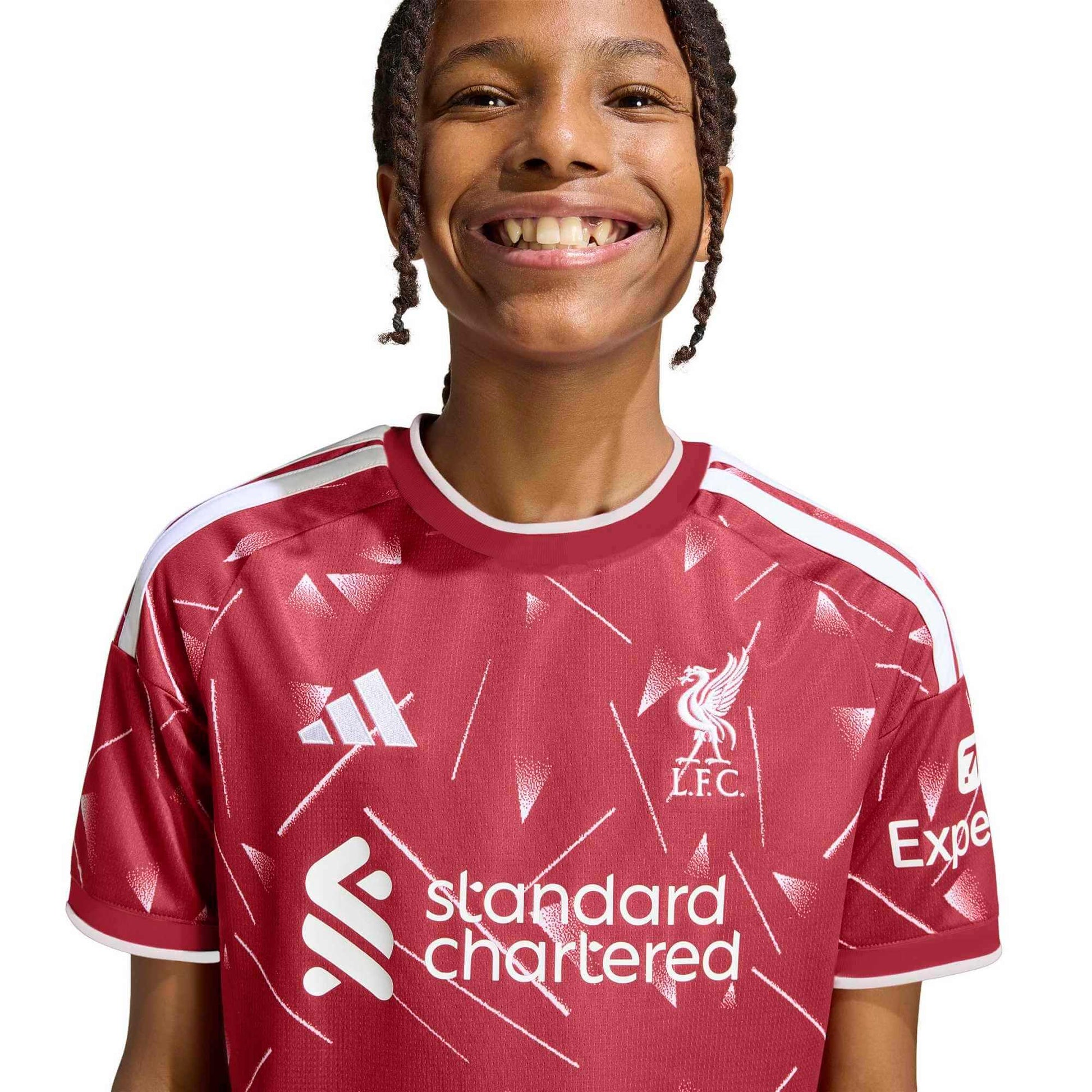 adidas 2026-27 Liverpool Youth Stadium Home Soccer Jersey (Detail 1)