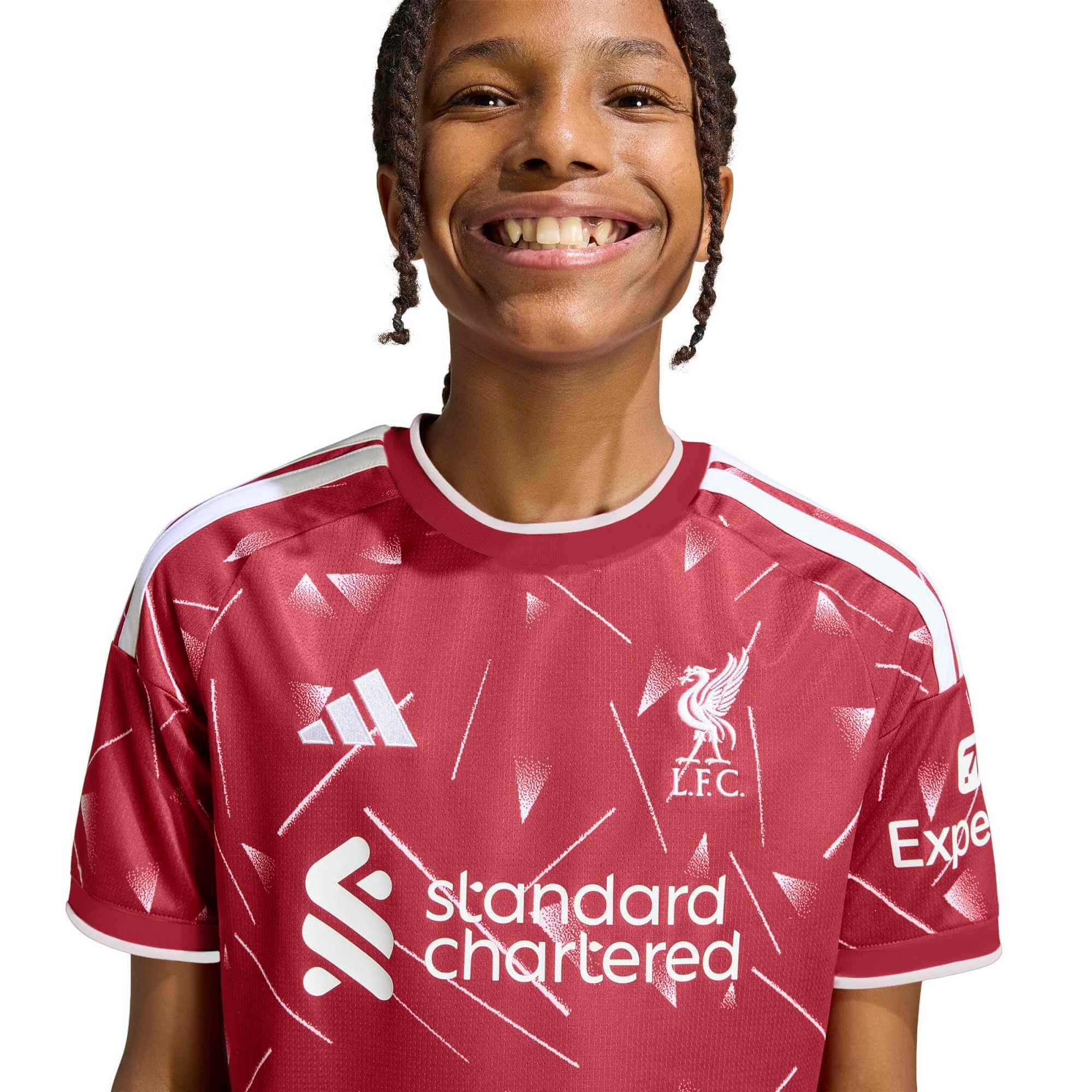 adidas 2026-27 Liverpool Youth Stadium Home Soccer Jersey (Detail 1)
