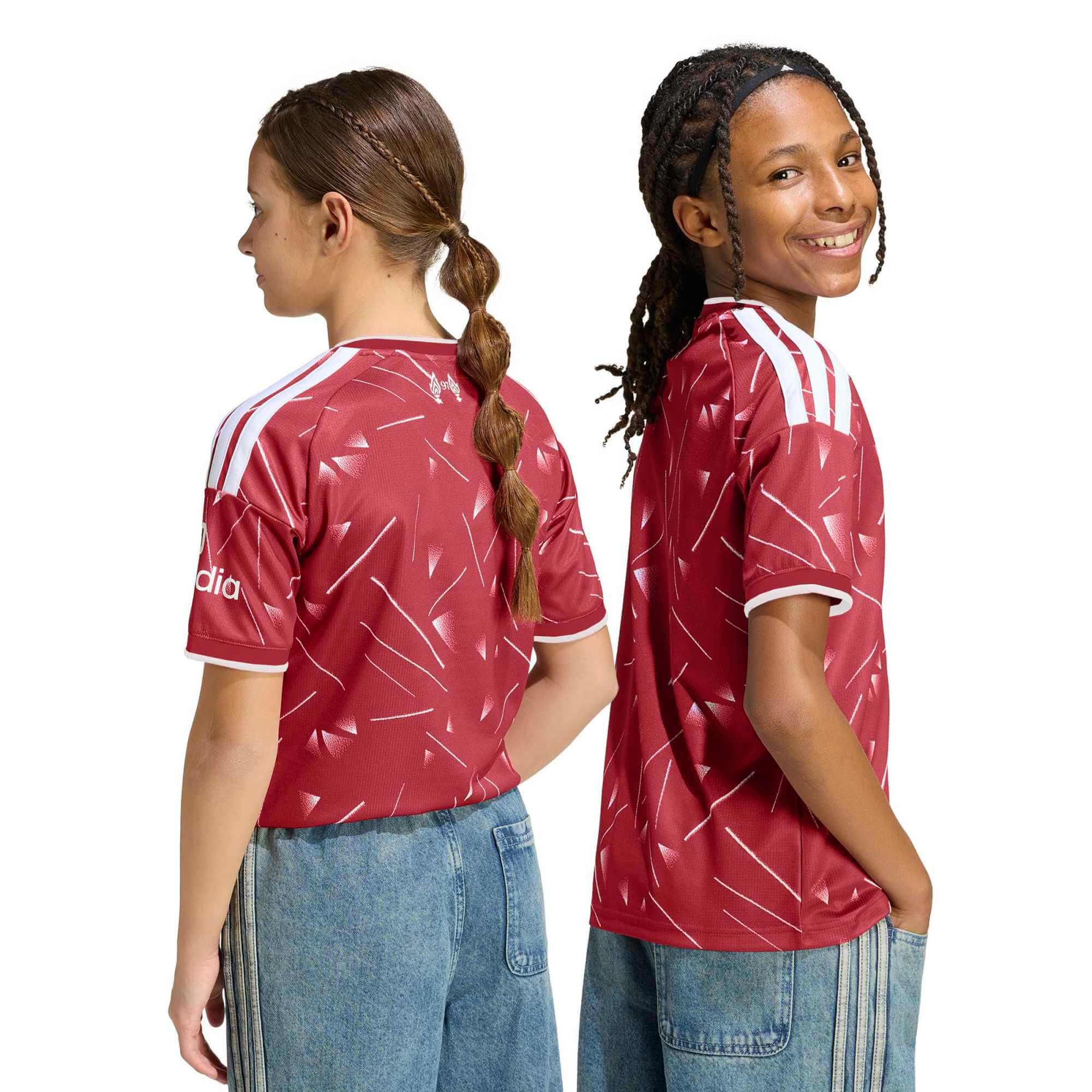 adidas 2026-27 Liverpool Youth Stadium Home Soccer Jersey (Models - Back)