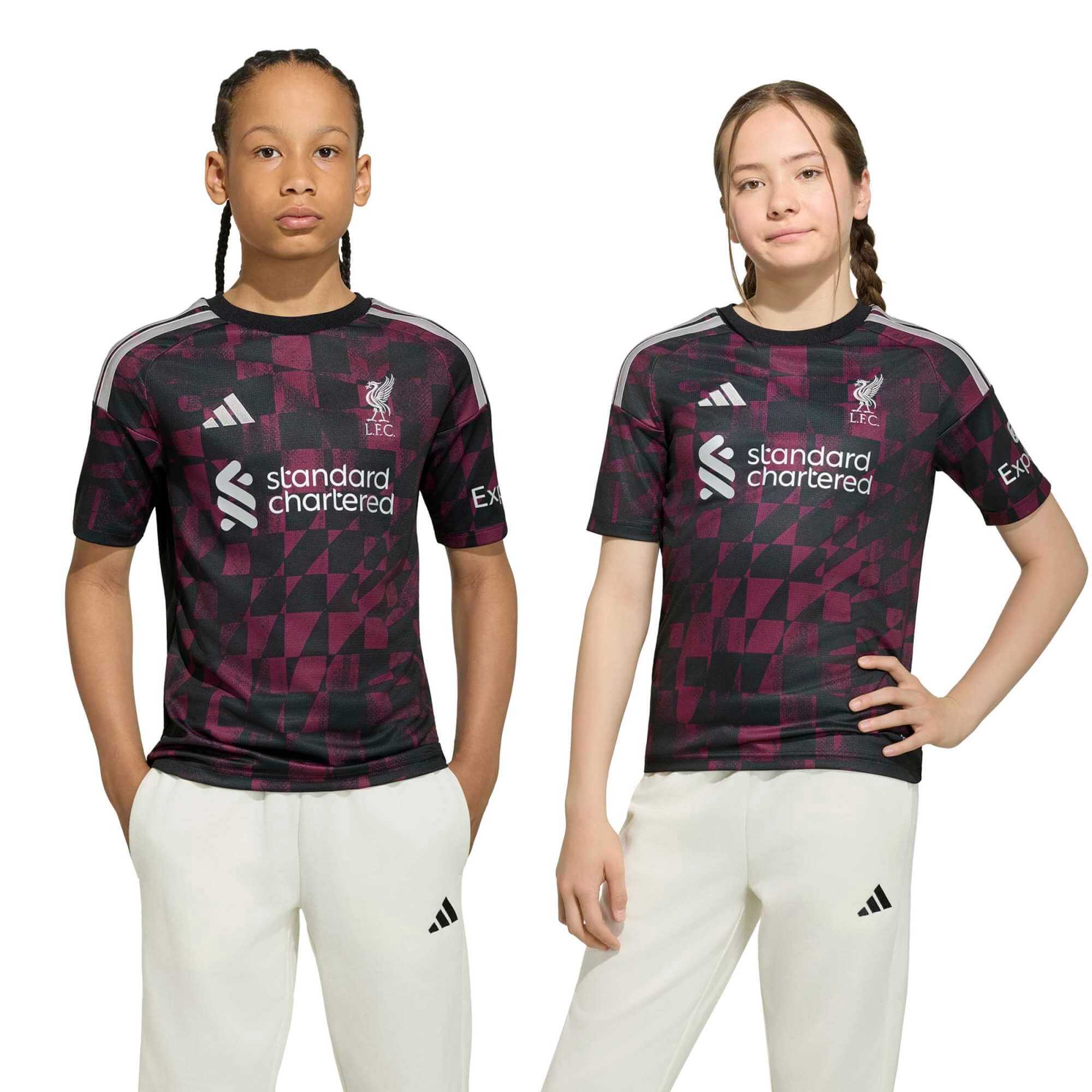 adidas 2026-27 Liverpool Youth Stadium Third Soccer Jersey (Models - Front)