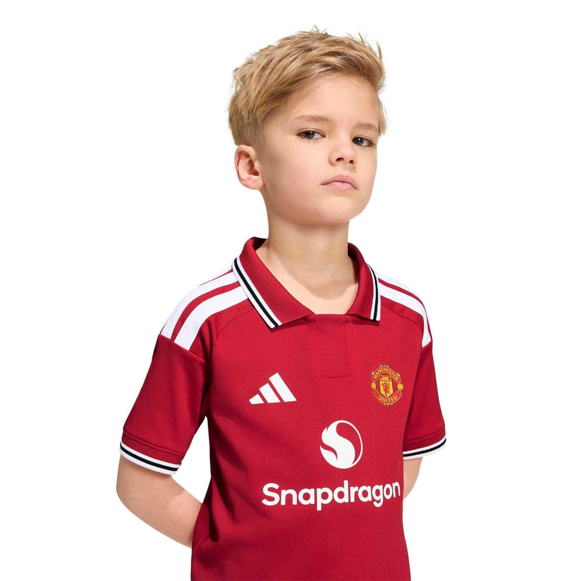 adidas 2026-27 Manchester United Kid's Home Mini Kit (Detail 1)