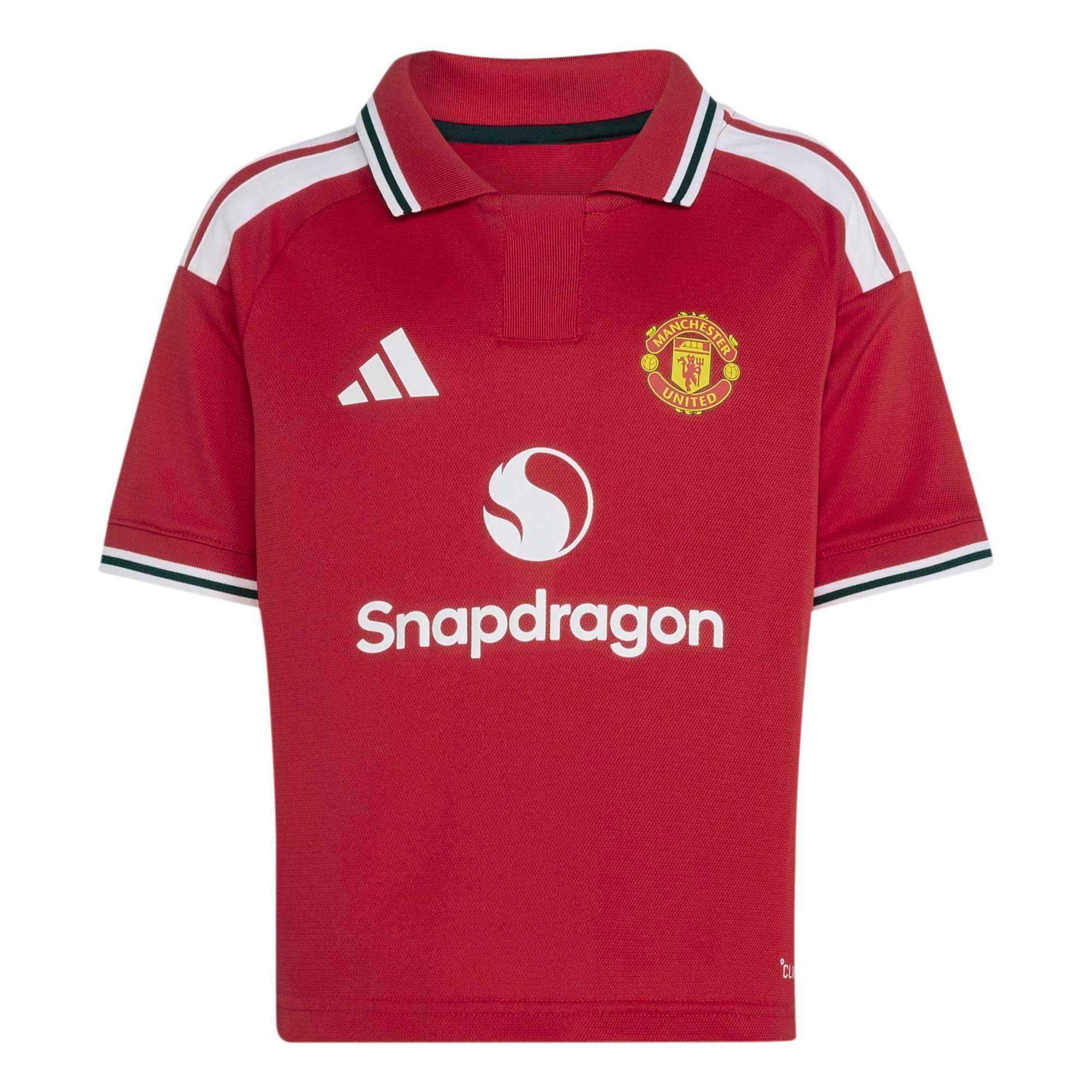 adidas 2026-27 Manchester United Kid's Home Mini Kit (Jersey - Front)