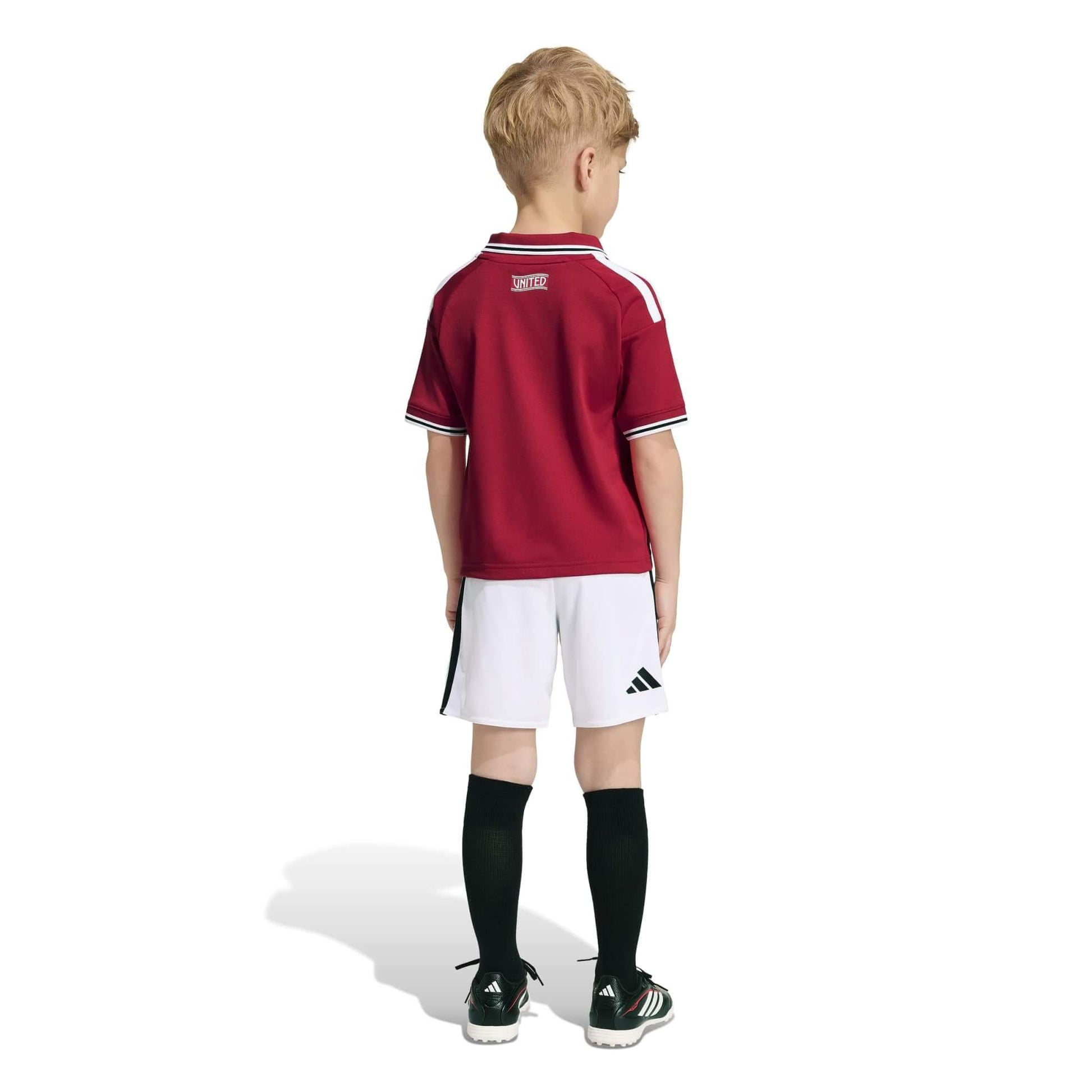 adidas 2026-27 Manchester United Kid's Home Mini Kit (Model - Back)