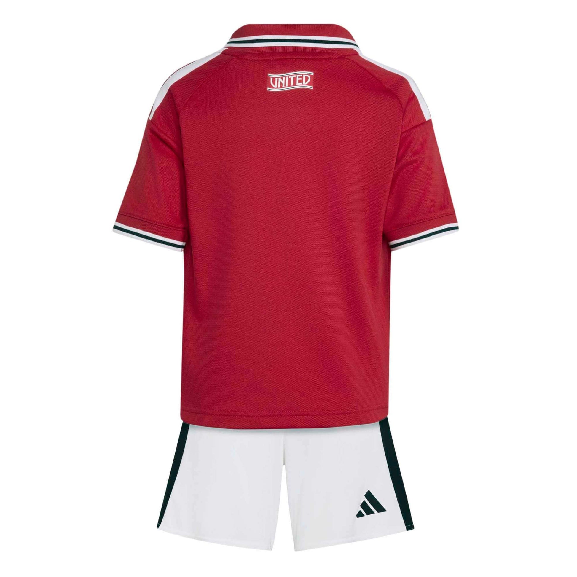 adidas 2026-27 Manchester United Kid's Home Mini Kit (Set - Back)