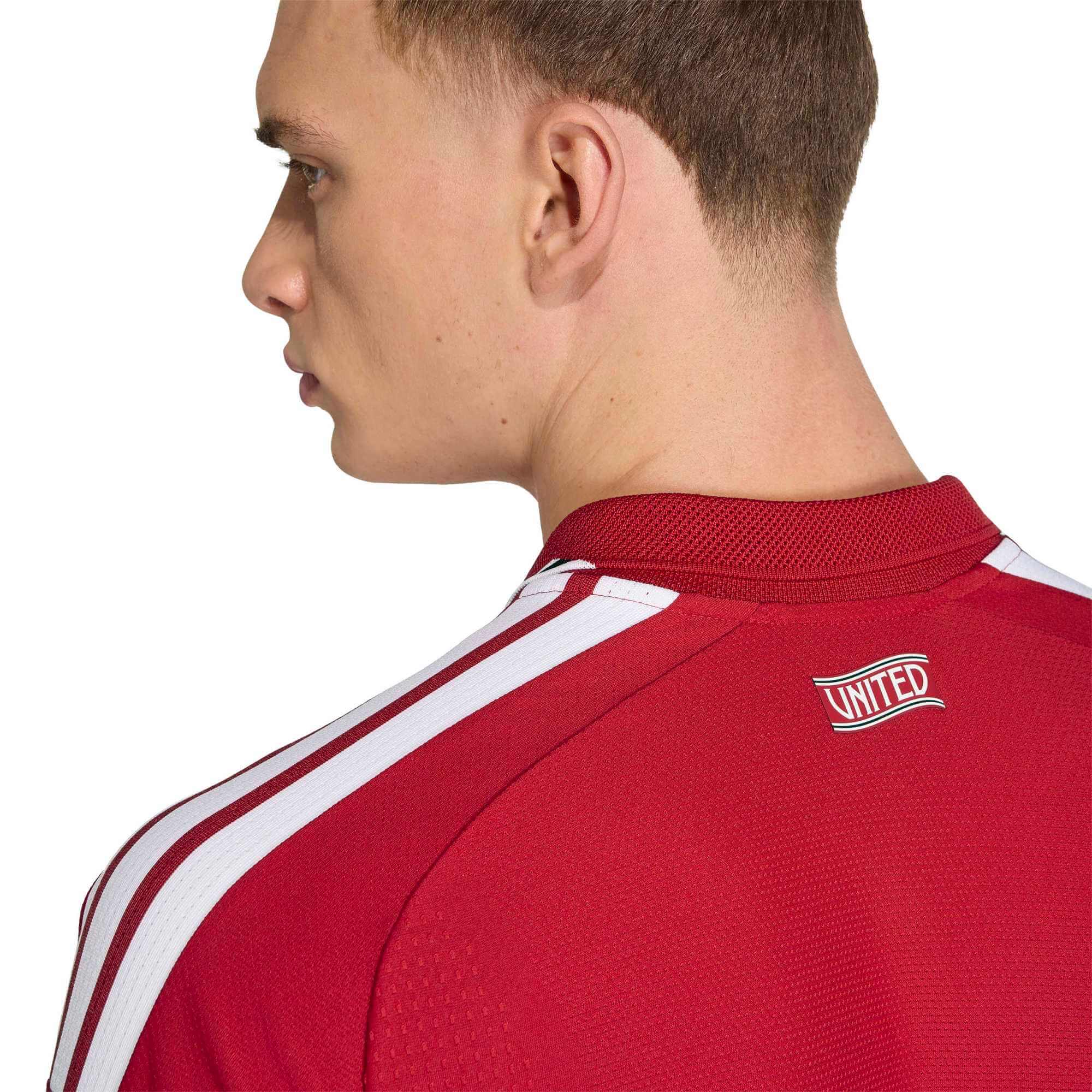 adidas 2026-27 Manchester United Men's Authentic Home Soccer Jersey (Detail 1)