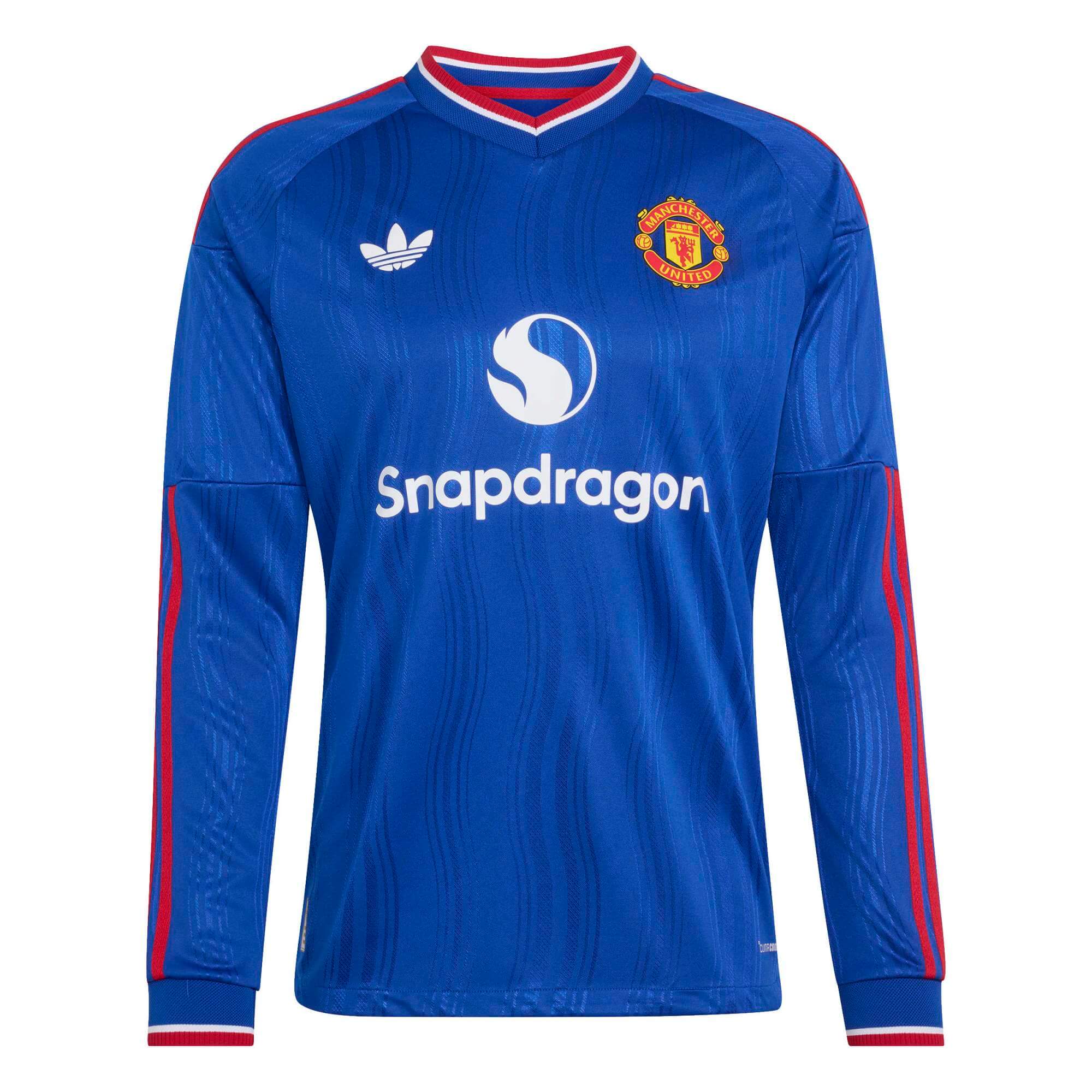 adidas 2026-27 Manchester United Men's Authentic Long-Sleeve Soccer Jersey (Front)