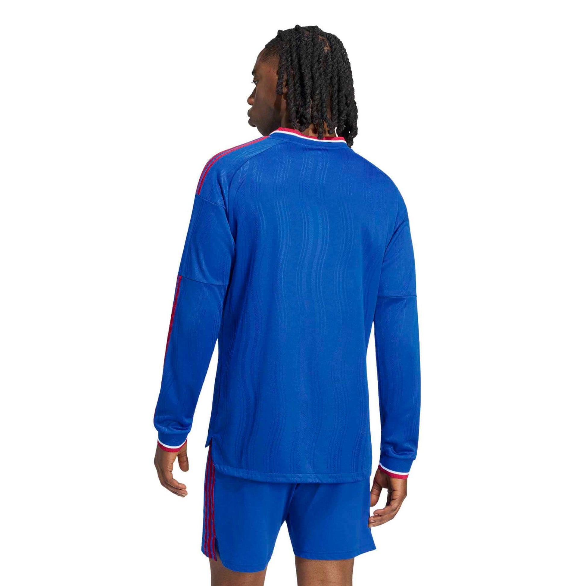 adidas 2026-27 Manchester United Men's Authentic Long-Sleeve Soccer Jersey (Model - Back)