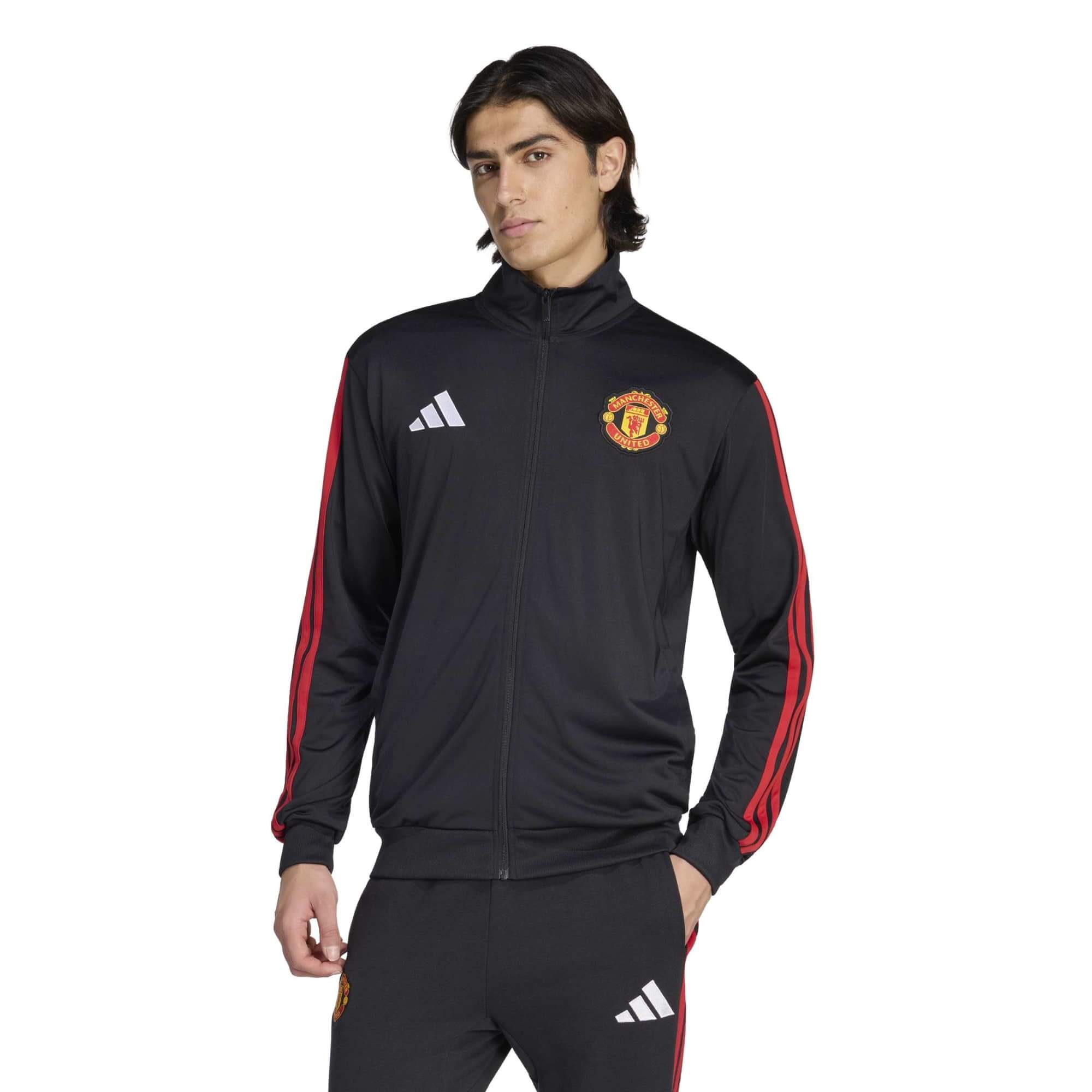 adidas 2026-27 Manchester United Men's DNA Track Top (Model - Front)