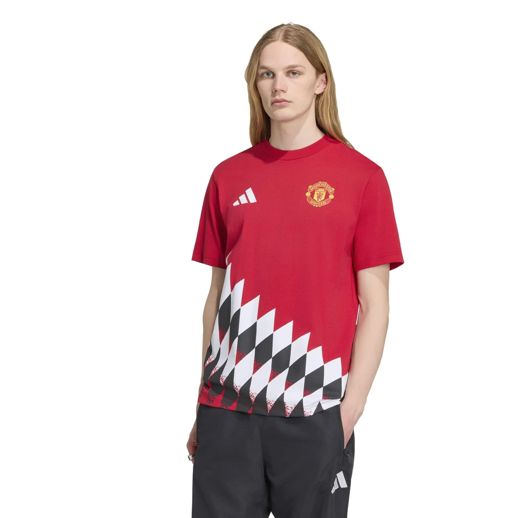 adidas 2026-27 Manchester United Men's Stadium Graphic Tee (Model - Front)