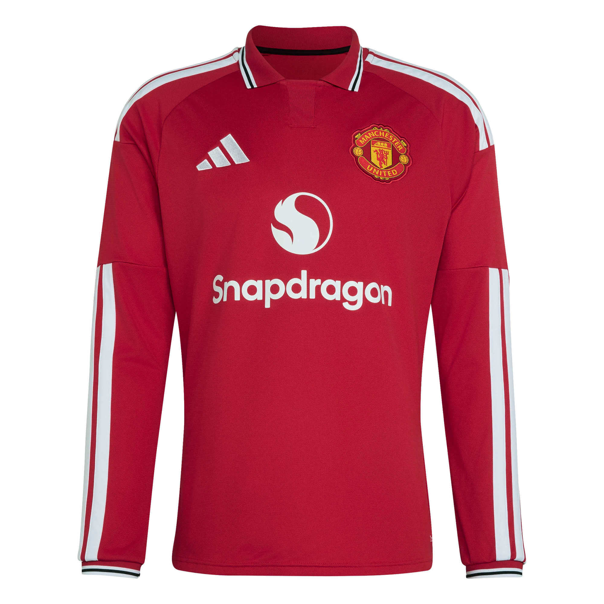 adidas 2026-27 Manchester United Men's Stadium Home Long-Sleeve Soccer Jersey (Front)