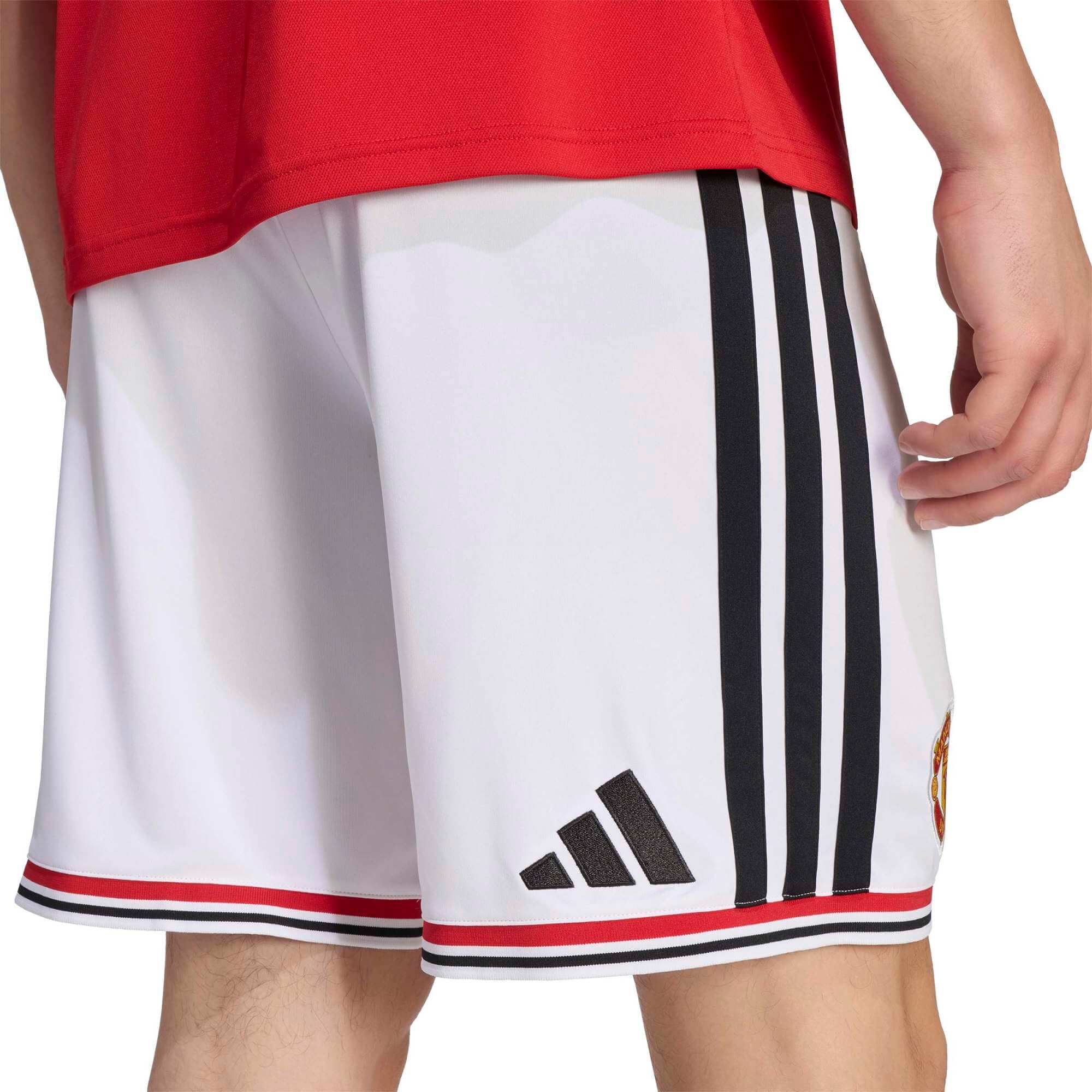 adidas 2026-27 Manchester United Men's Stadium Home Shorts White (Detail 1)