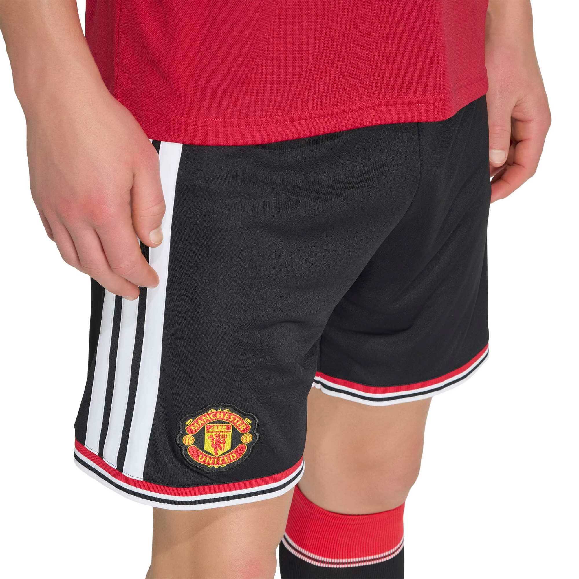 adidas 2026-27 Manchester United Men's Stadium Home Shorts (Detail 1)