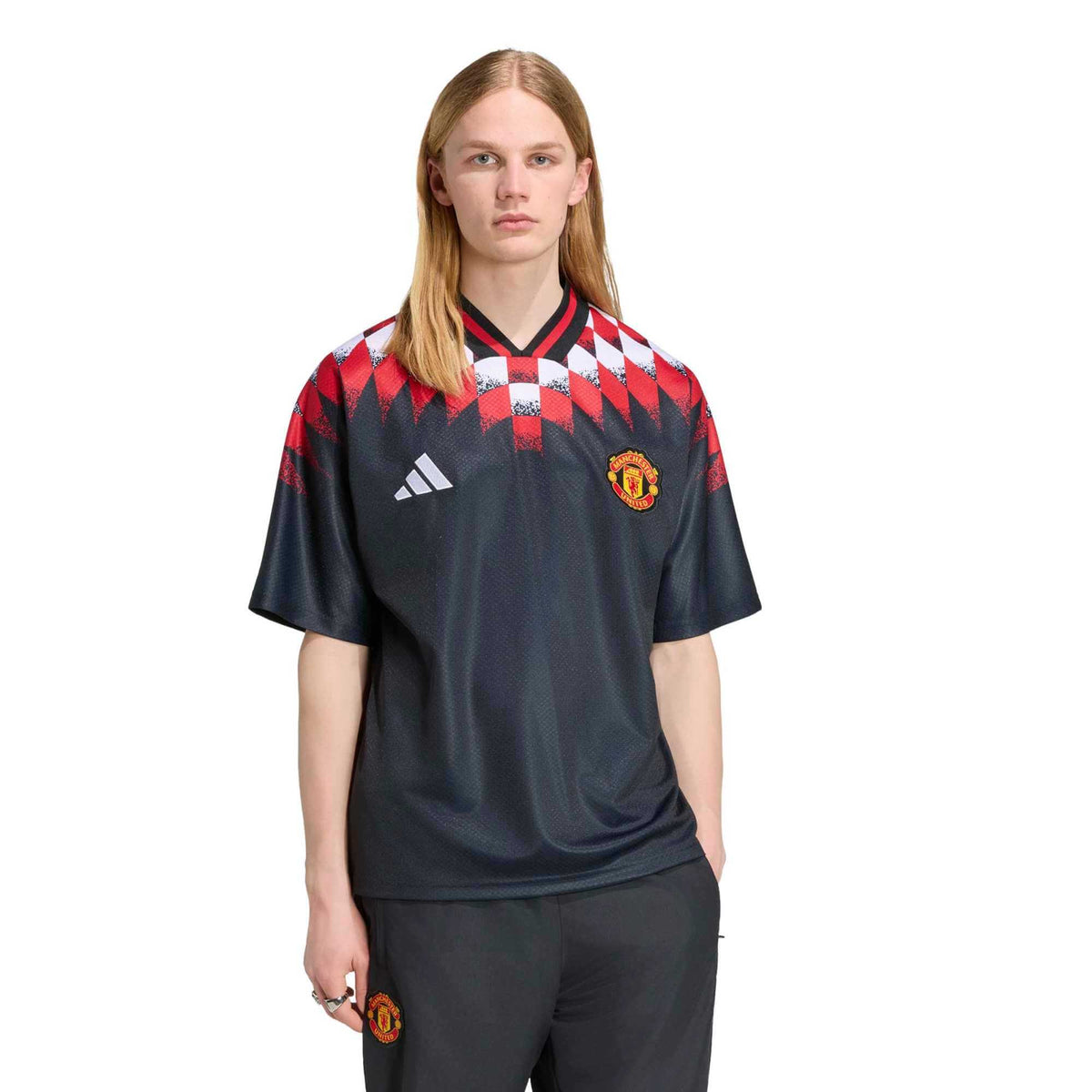 adidas 2026-27 Manchester United Men's Stadium Soccer Jersey (Model - Front)