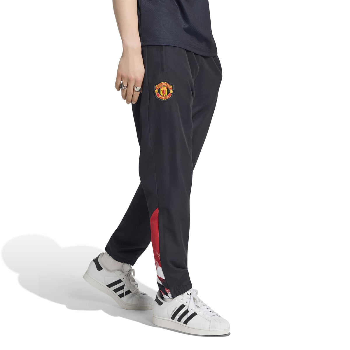 adidas 2026-27 Manchester United Men's Stadium Track Pants (Model - Front)