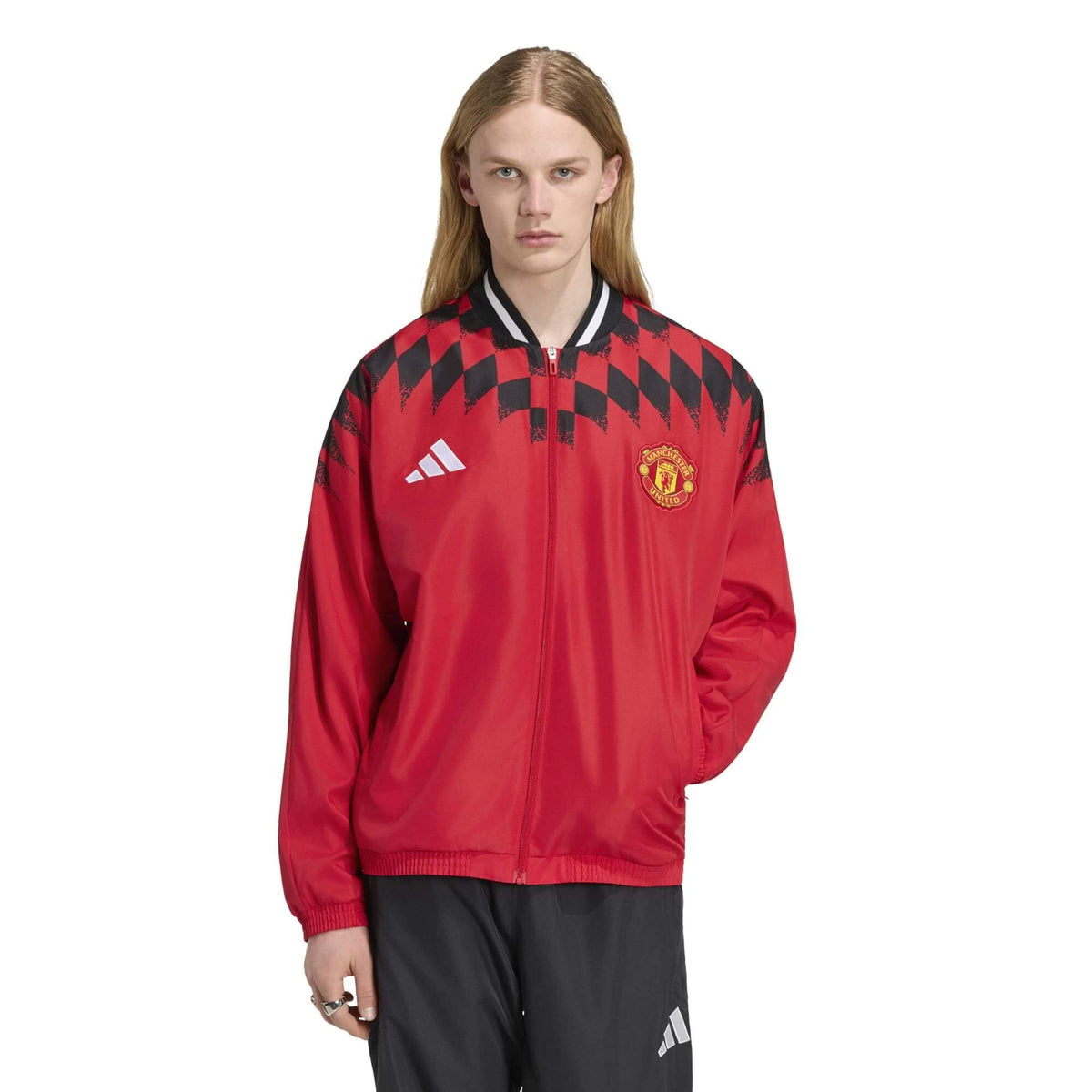 adidas 2026-27 Manchester United Men's Stadium Track Top (Model - Front)