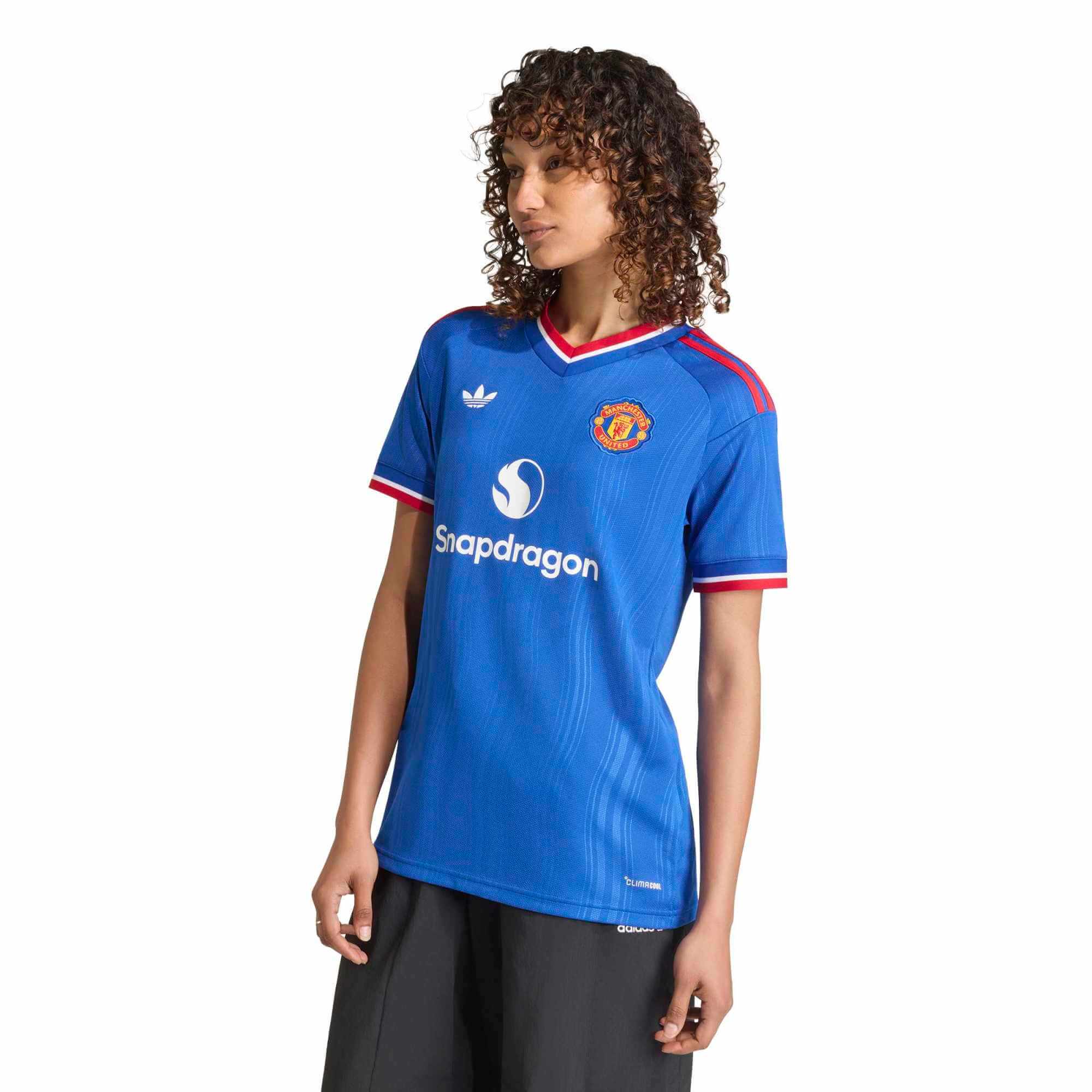 adidas 2026-27 Manchester United Women's Stadium Away Soccer Jersey (Model - Front)