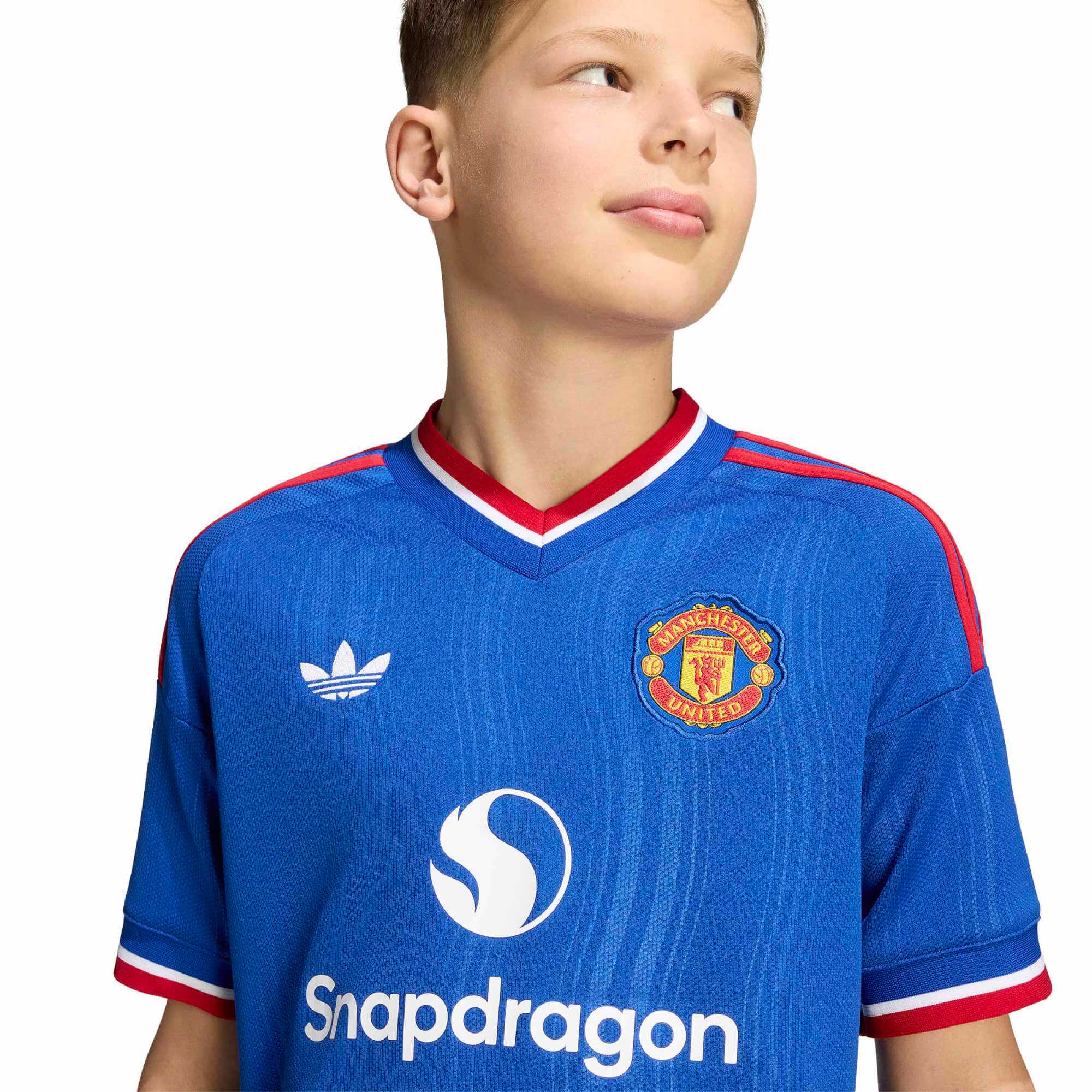 adidas 2026-27 Manchester United Youth Stadium Away Soccer Jersey (Detail 1)