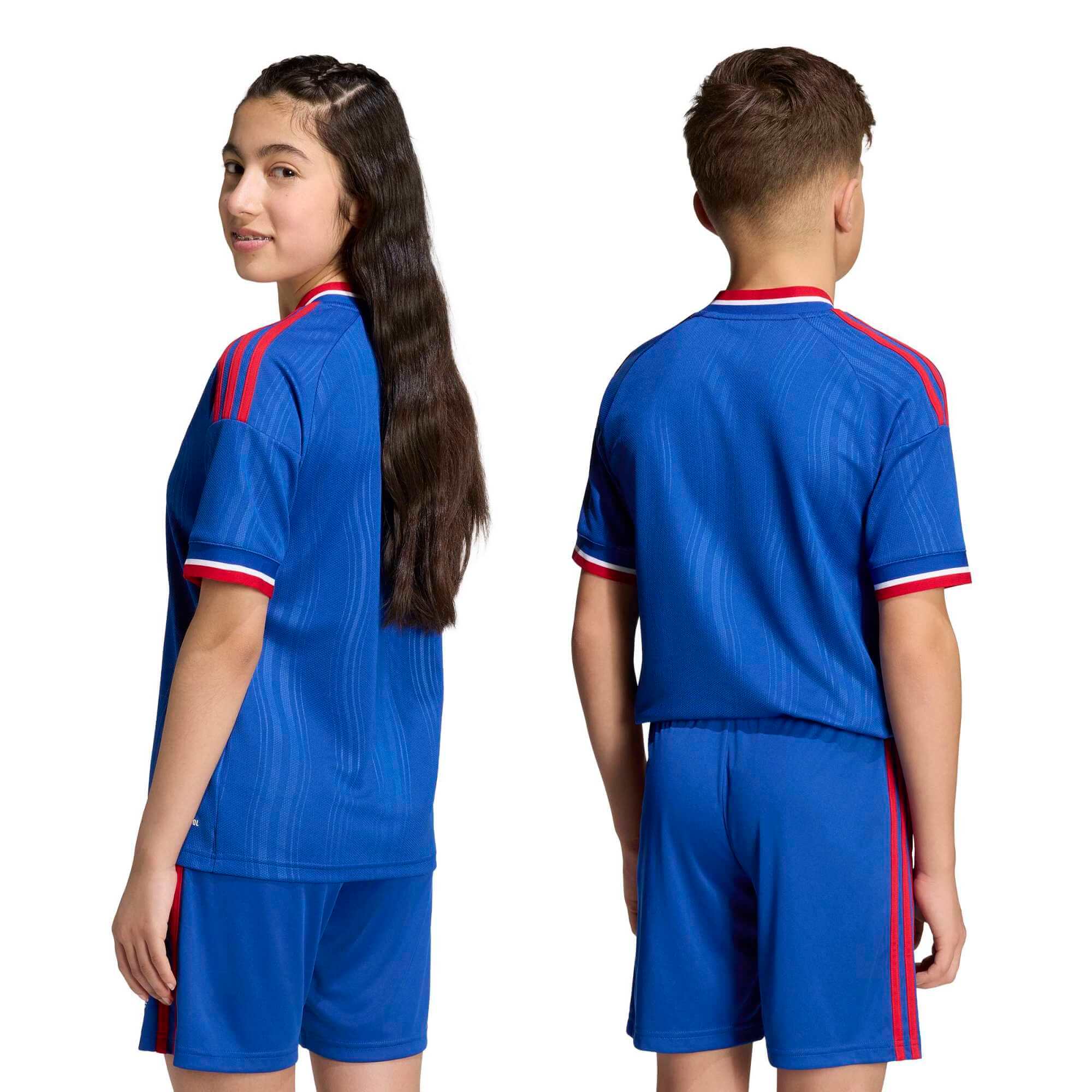 adidas 2026-27 Manchester United Youth Stadium Away Soccer Jersey (Models - Back)