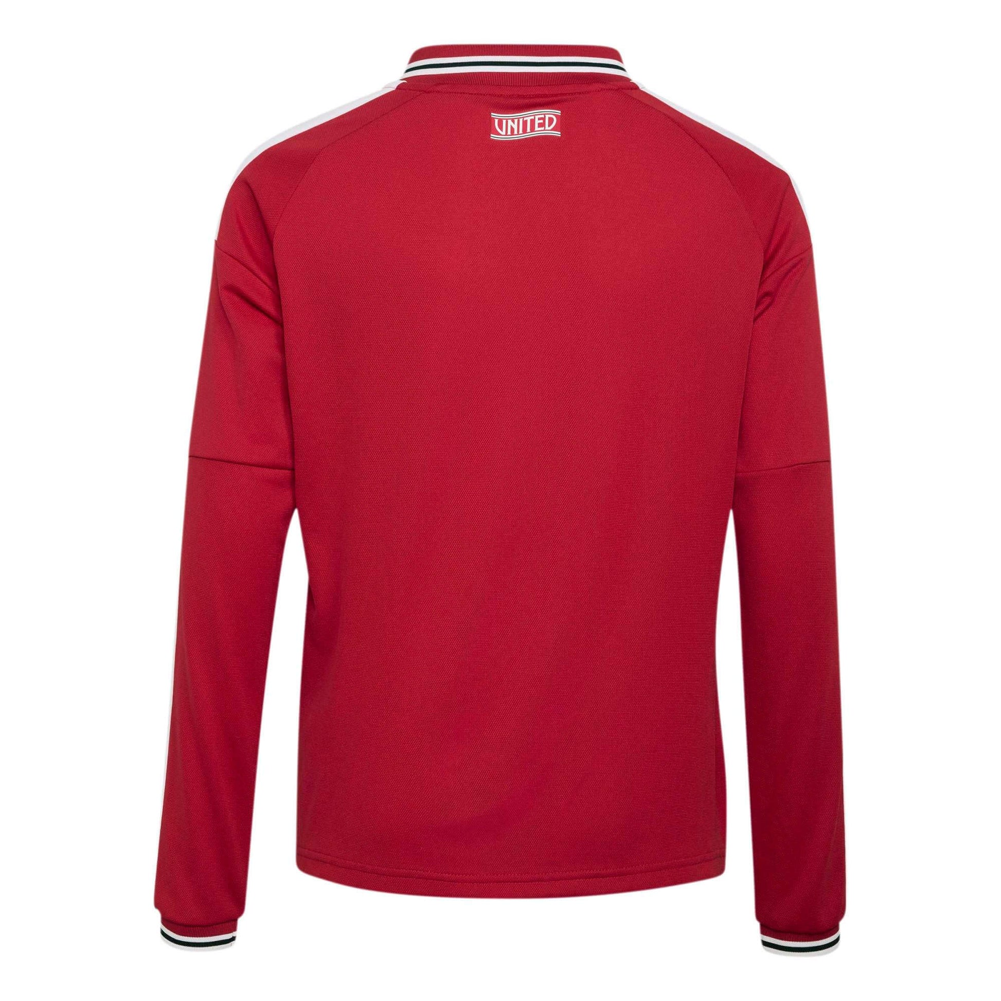 adidas 2026-27 Manchester United Youth Stadium Home Long-Sleeve Soccer Jersey (Back)