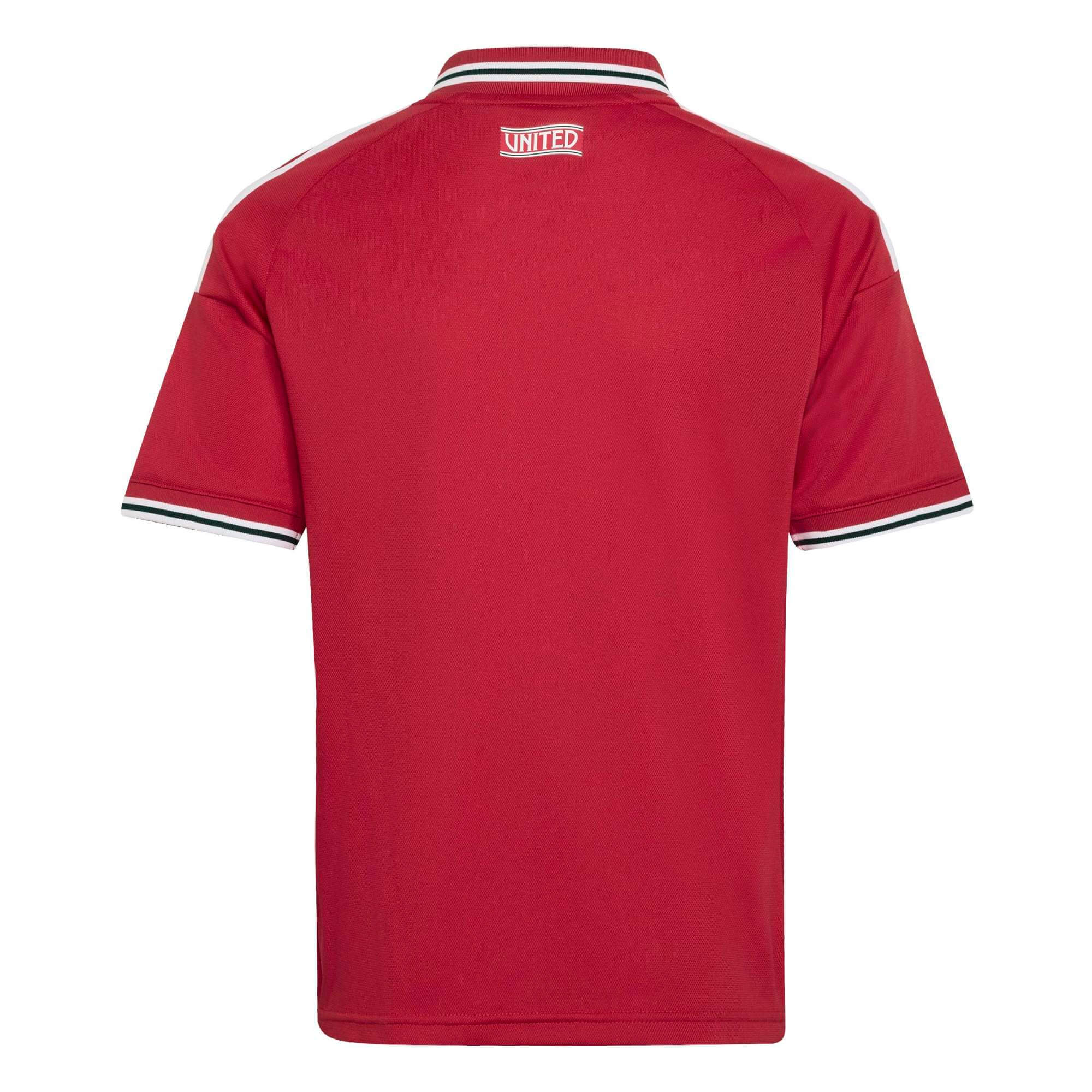 adidas 2026-27 Manchester United Youth Stadium Home Soccer Jersey (Back)