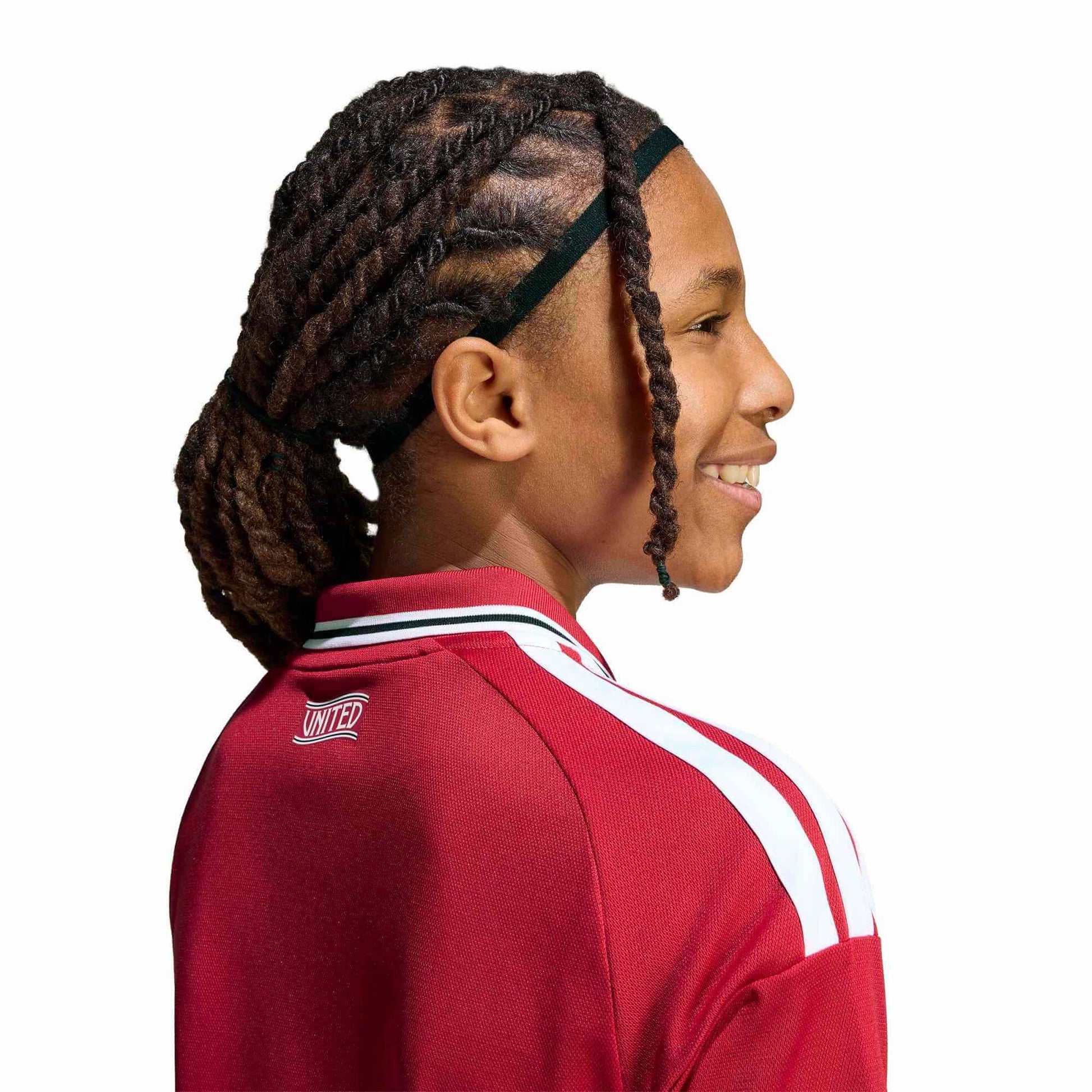 adidas 2026-27 Manchester United Youth Stadium Home Soccer Jersey (Detail 2)