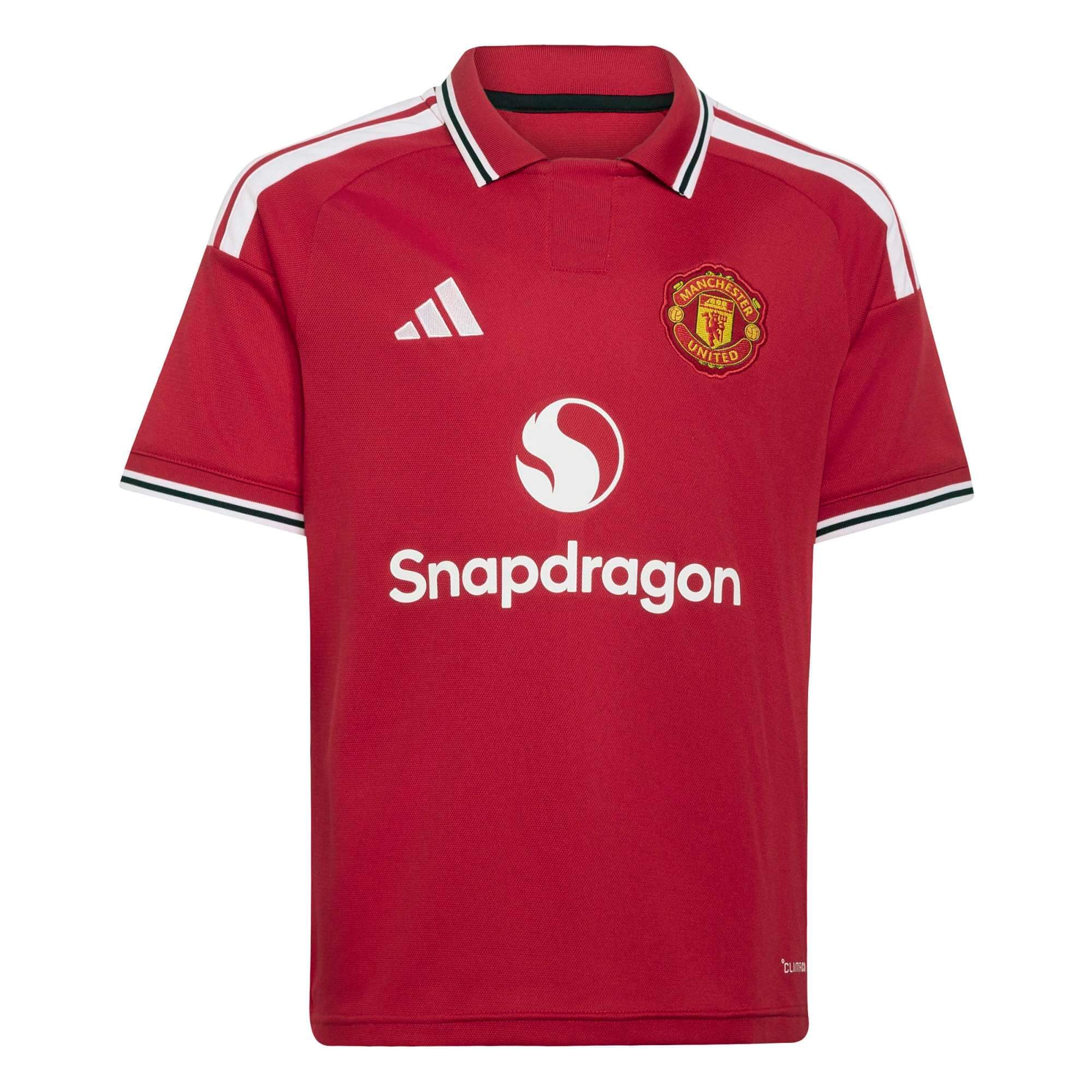 adidas 2026-27 Manchester United Youth Stadium Home Soccer Jersey (Front)