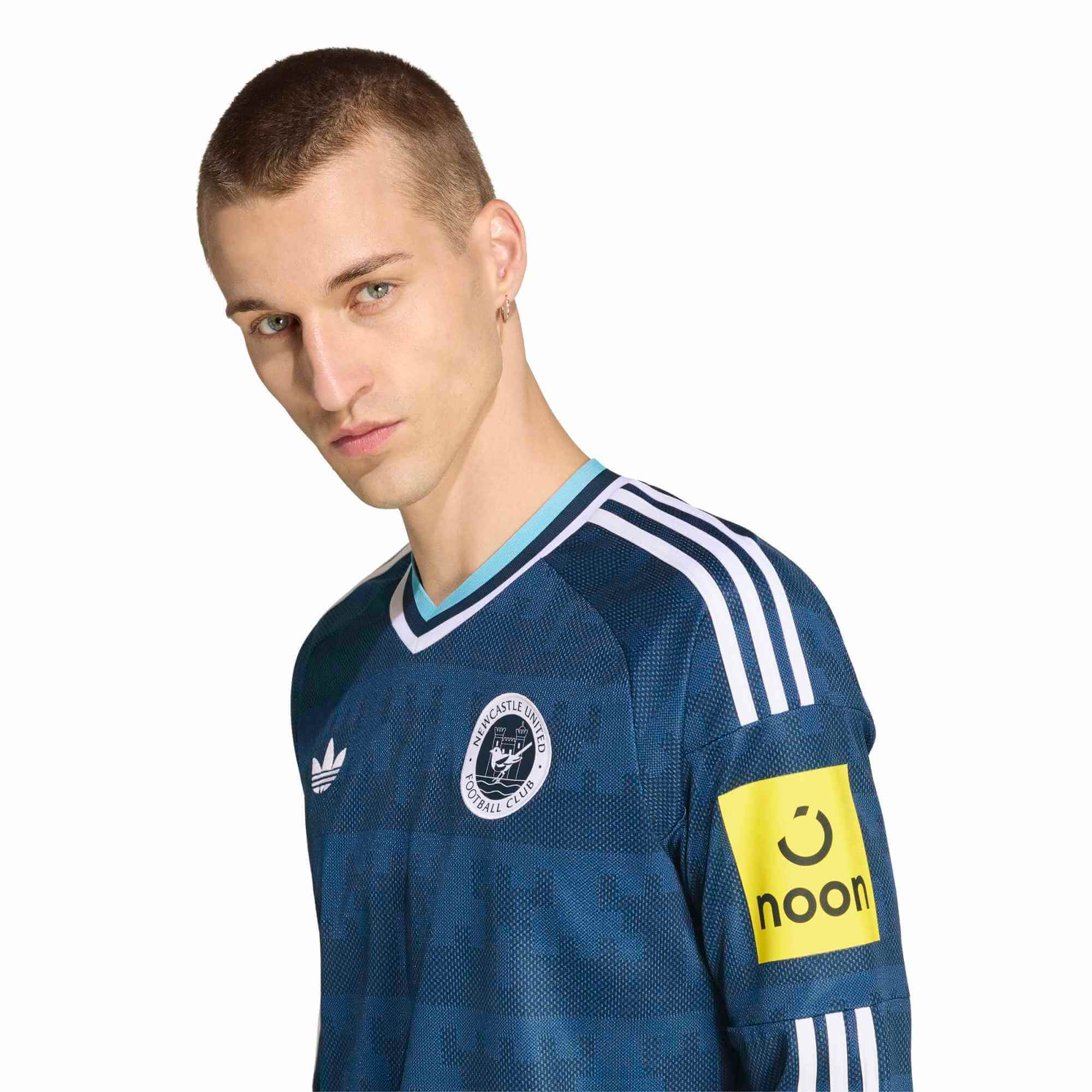 adidas 2026-27 Newcastle Men's Stadium Away Long-Sleeve Soccer Jersey (Detail 1)